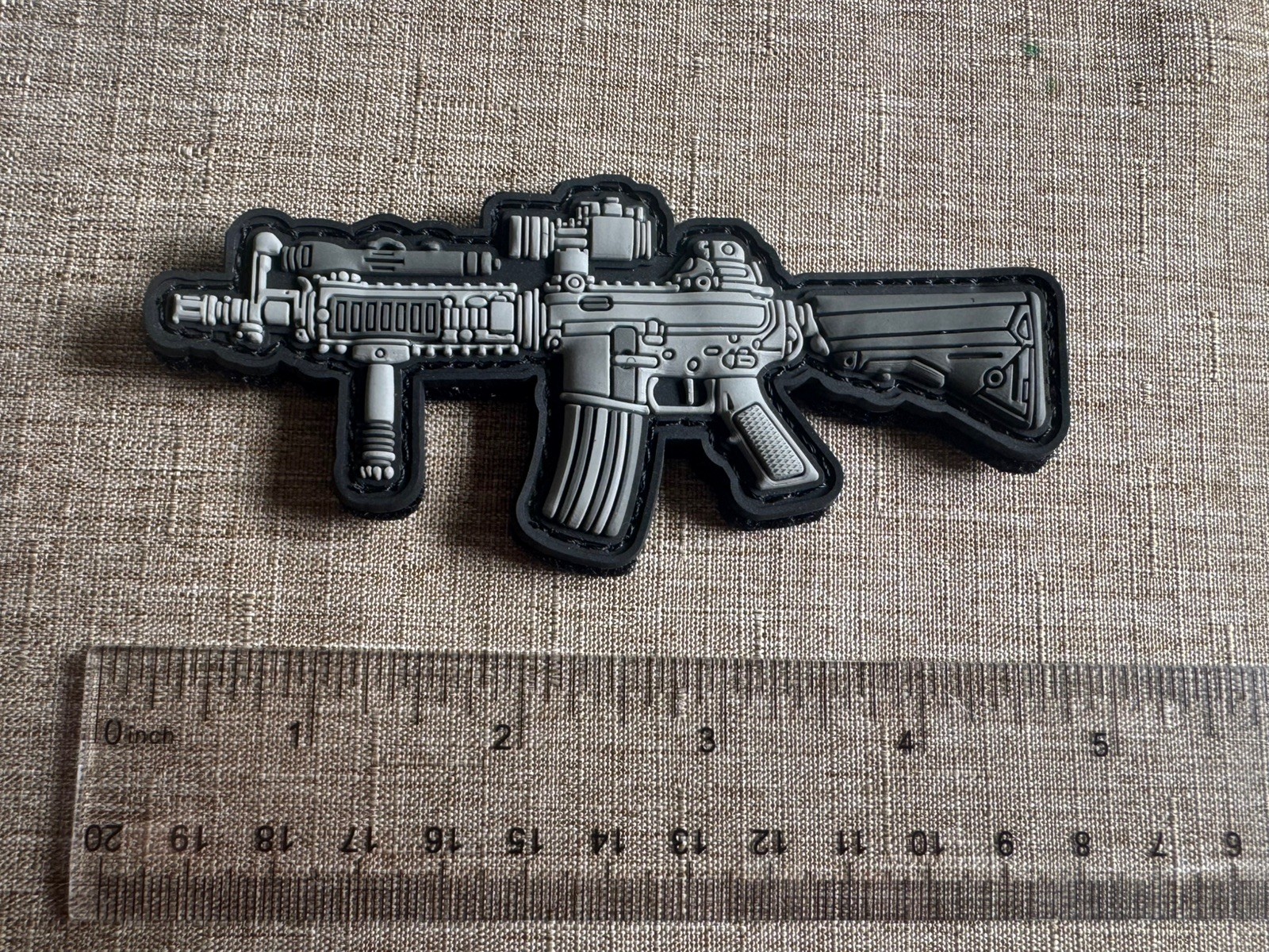 Mk18 Sbr Ar15 Rifle Tactical Military Swat Milsim FOG GBRS Group Morale Patch