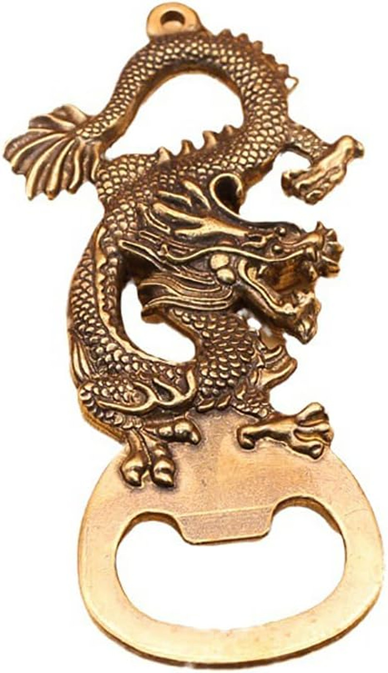 SW916 Solid Brass Heavy Duty Bottle Opener,Creative Chines Dragon Beer Bottle