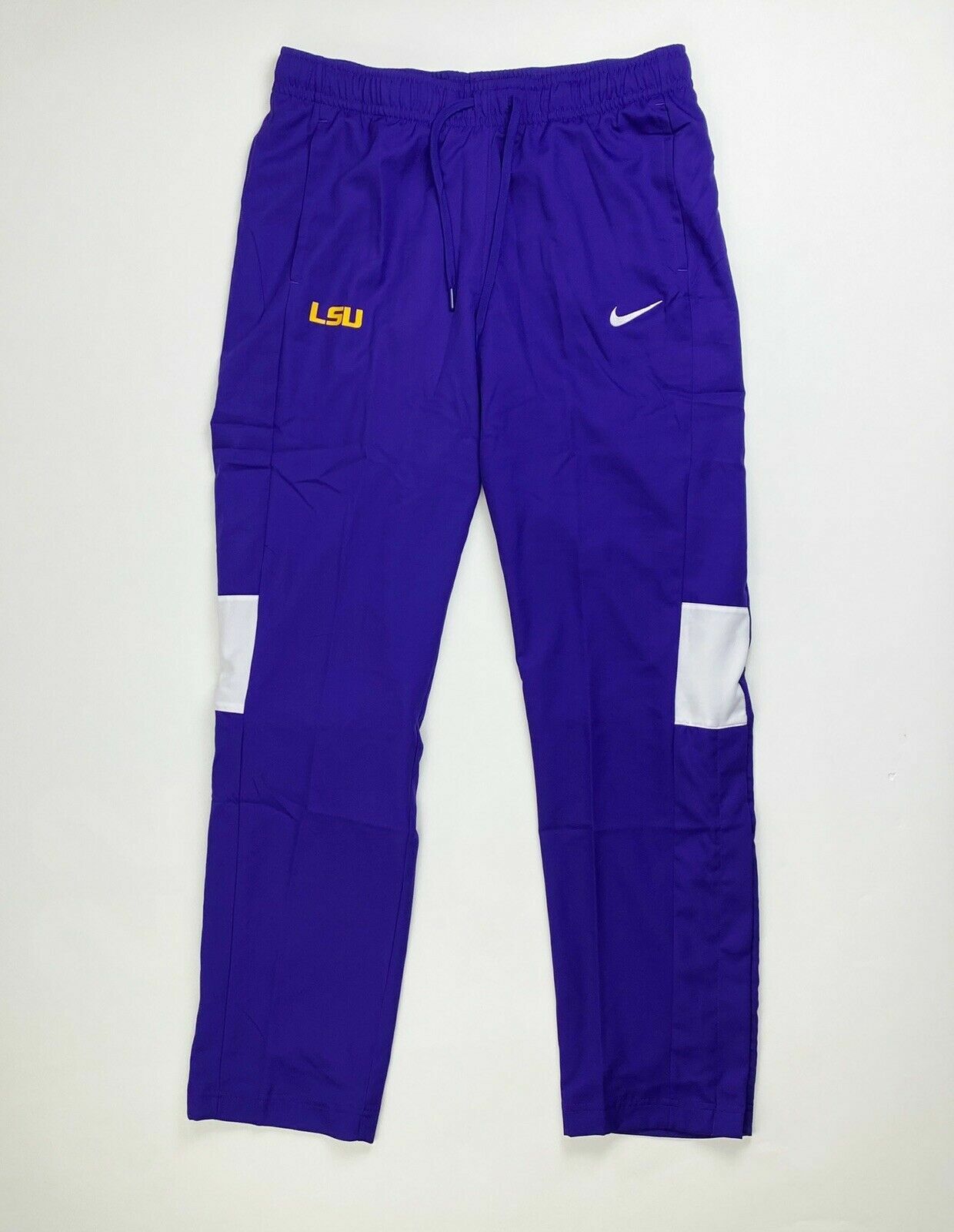 Nike Dry LSU Tigers Sideline Gear Lined Warm Up Pant Women's M Purple CJ1805