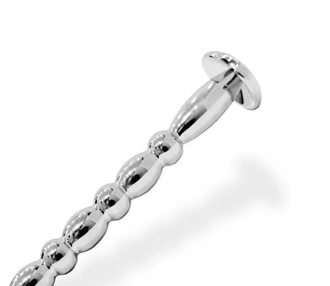 Mushroom Cap Penis Plug - 316L Surgical Steel 4 Inch Hollow Male Urethral Sound