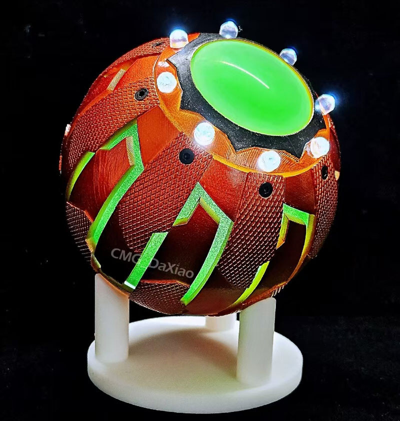 1/1 Movie Green Goblin Pumpkin Bomb Light Cosplay Props Private Custom USB