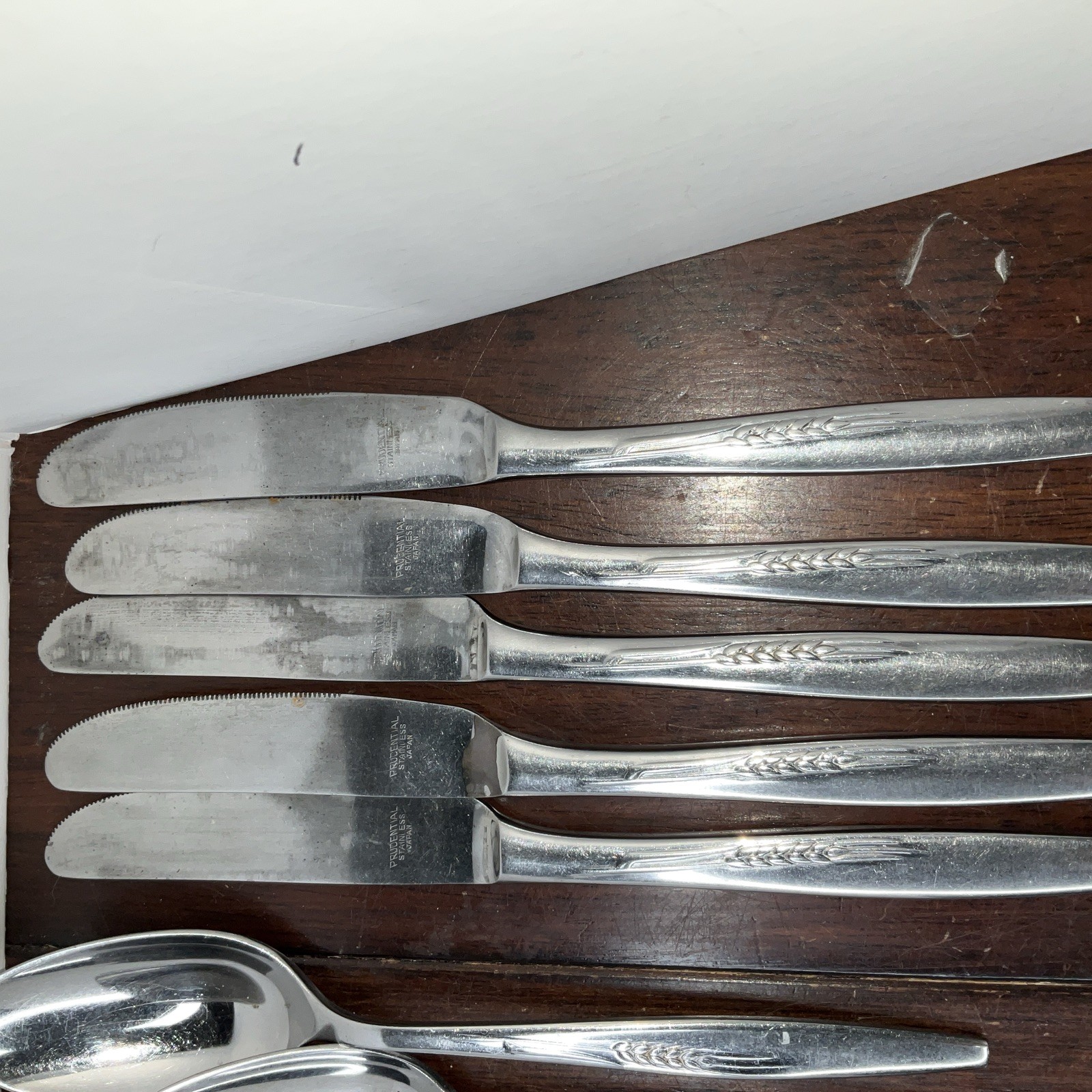 Prudential Stainless “Wheat Sprig” Flatware 30 PC Set