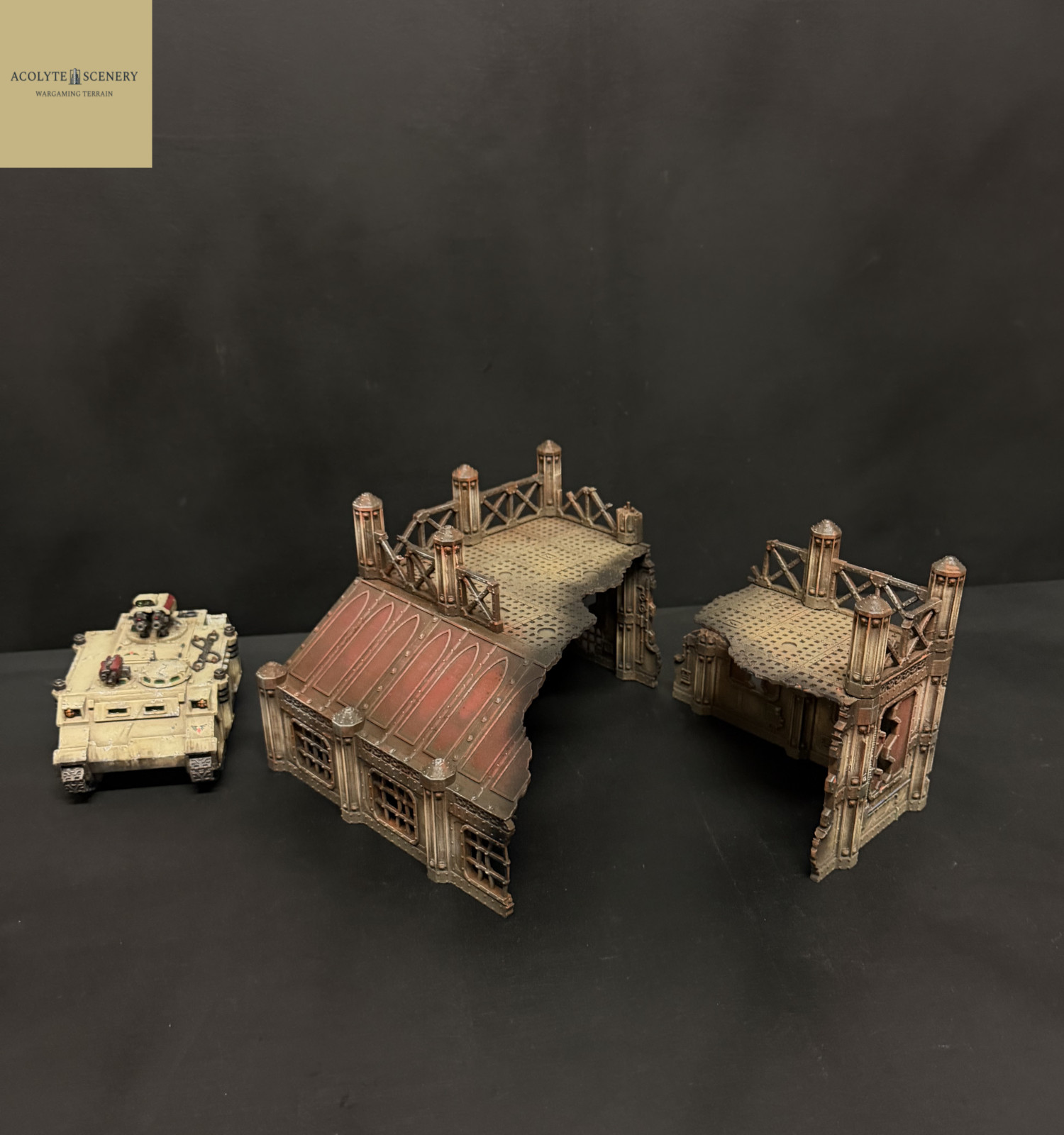 Wargaming Terrain Ruins Easy-Build Warehouse compatible with Warhammer 40k