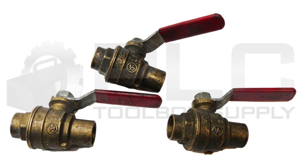 LOT OF 3 150WSP 600WOG SHUT OFF VALVE 1/2"