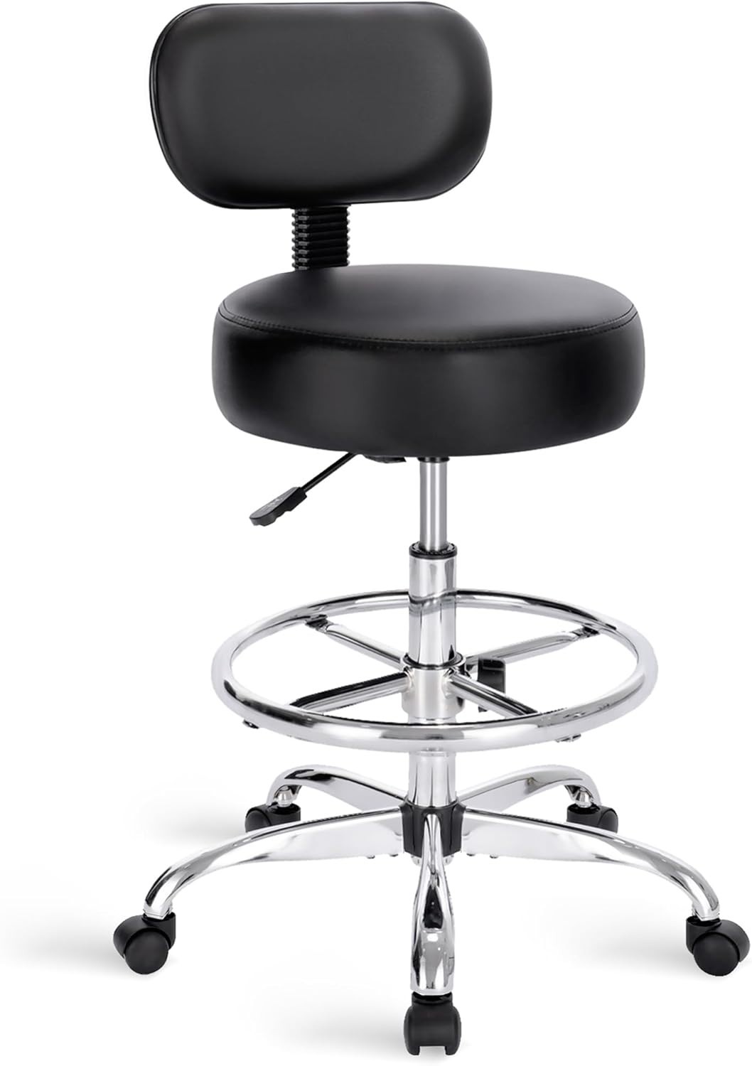 Ergonomic Drafting Chair with Adjustable Height & Backrest for Office Comfort