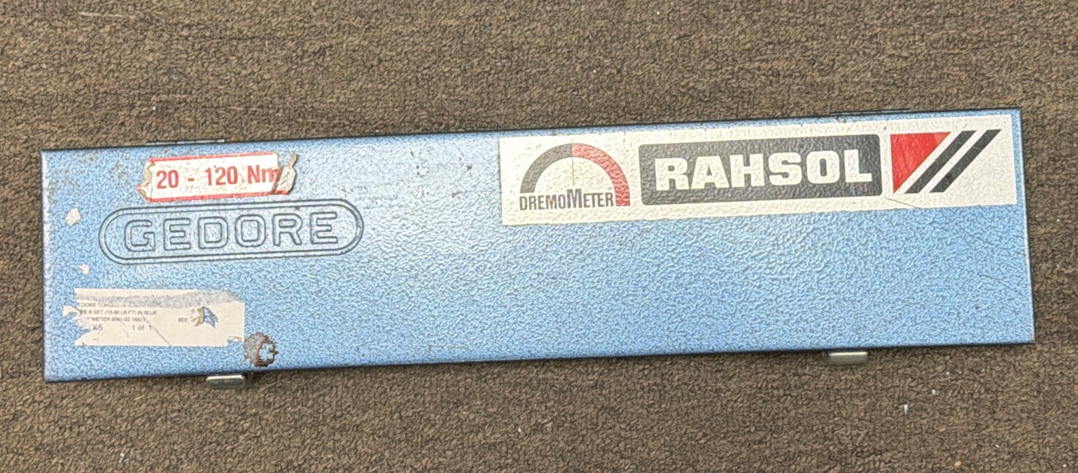 Gedore Rahsol DremoMeter Type B (8566-01) Torque Wrench & 16pc Socket Set