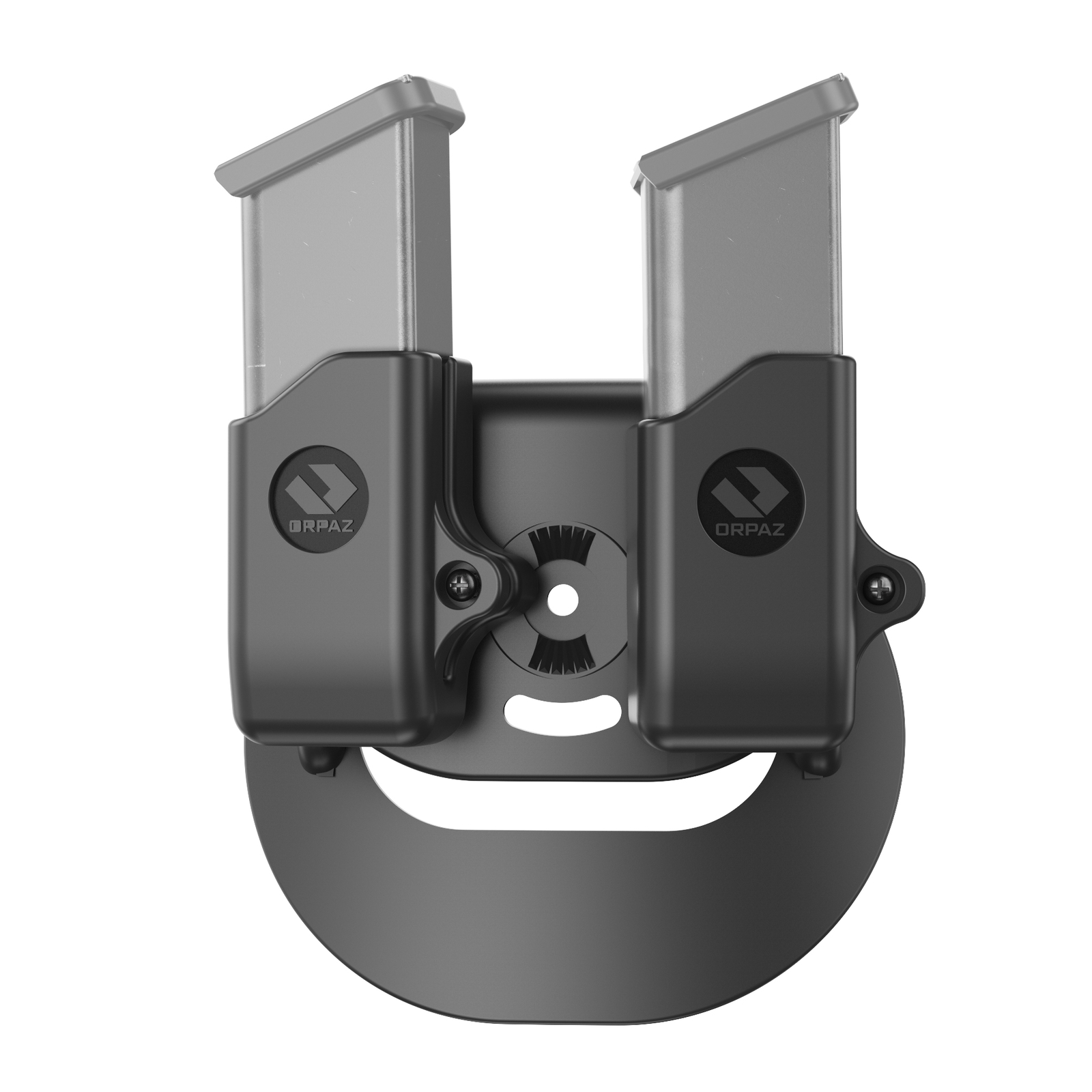 Orpaz Double Mag Pouch Compatible w/Glock 48 Magazine Holster, Paddle Attachment
