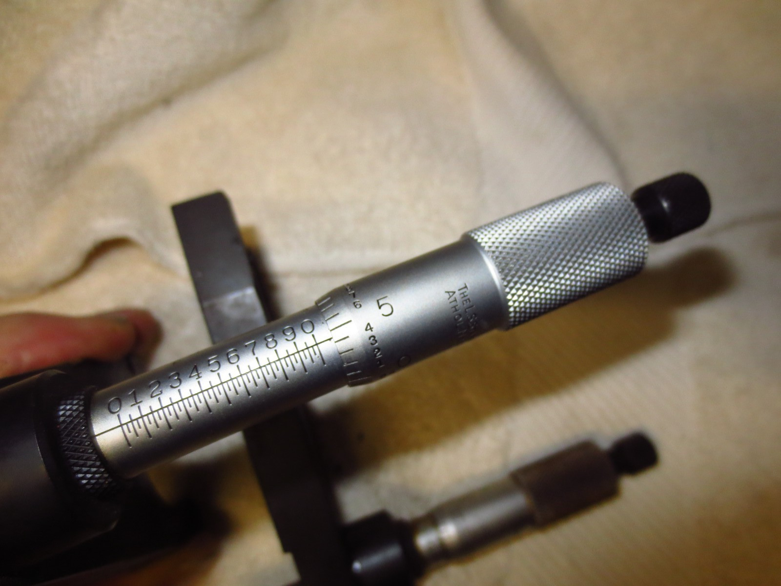Lot of 2 Starrett Special Micrometer Head USA from Milling Machine Presetter 0-1