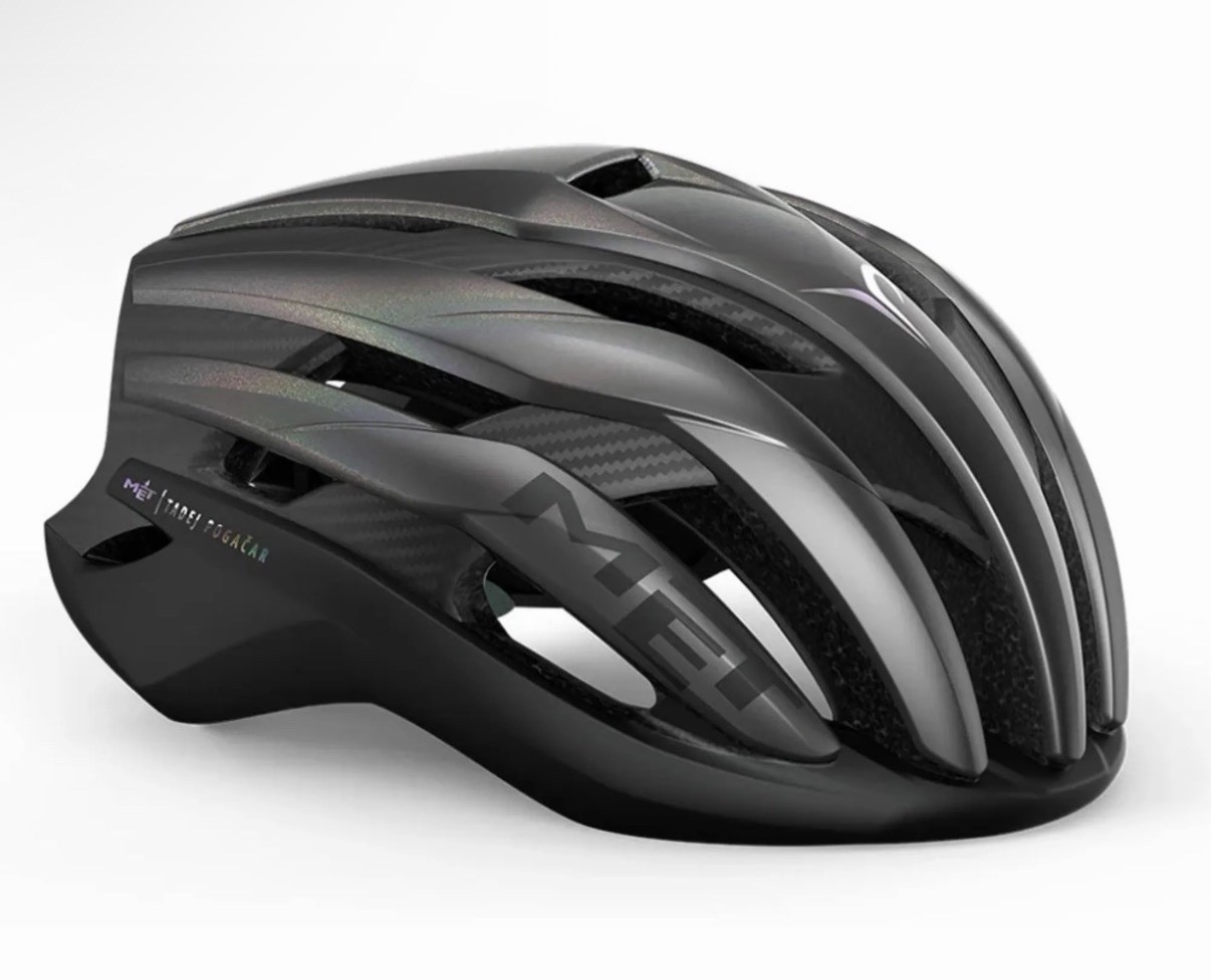 MET Trenta 3K Carbon MIPS Road Bike Helmet Black Small 52-56cm Tadej Pogacar