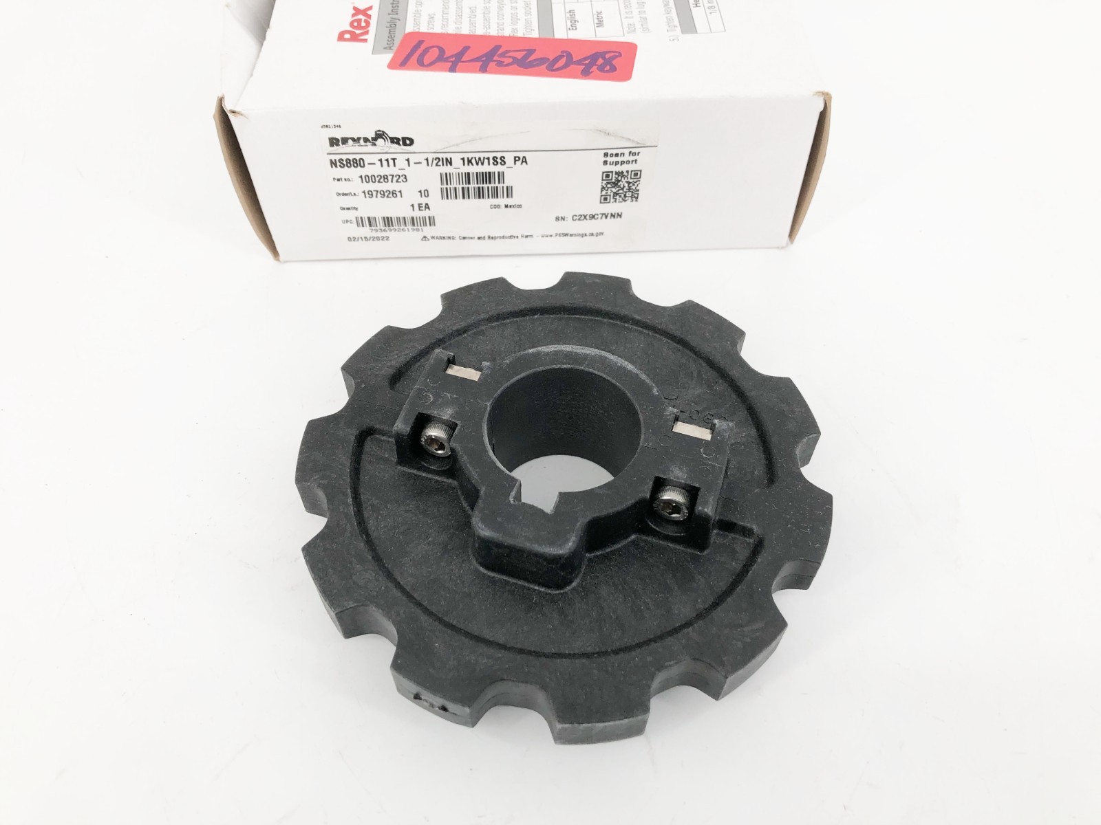 New Rexnord 10028723 TableTop Sprocket NS880-11T_1-1/2IN_1KW1SS_PA