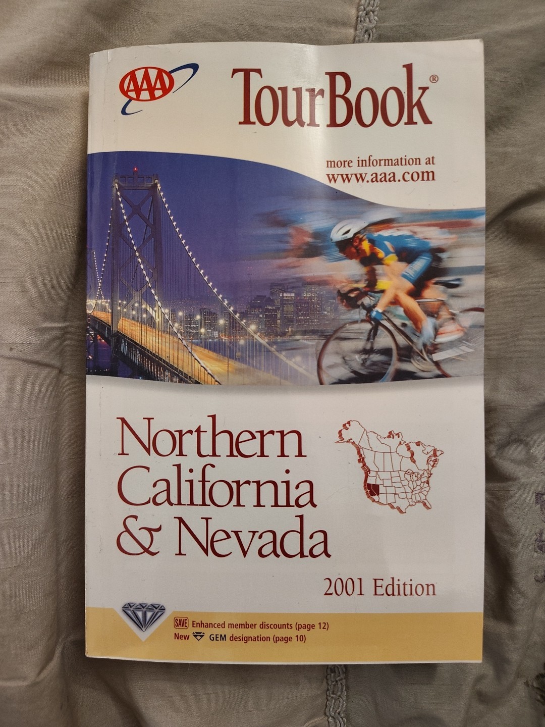 AAA TourBook Northern California and Nevada 2001 Edition