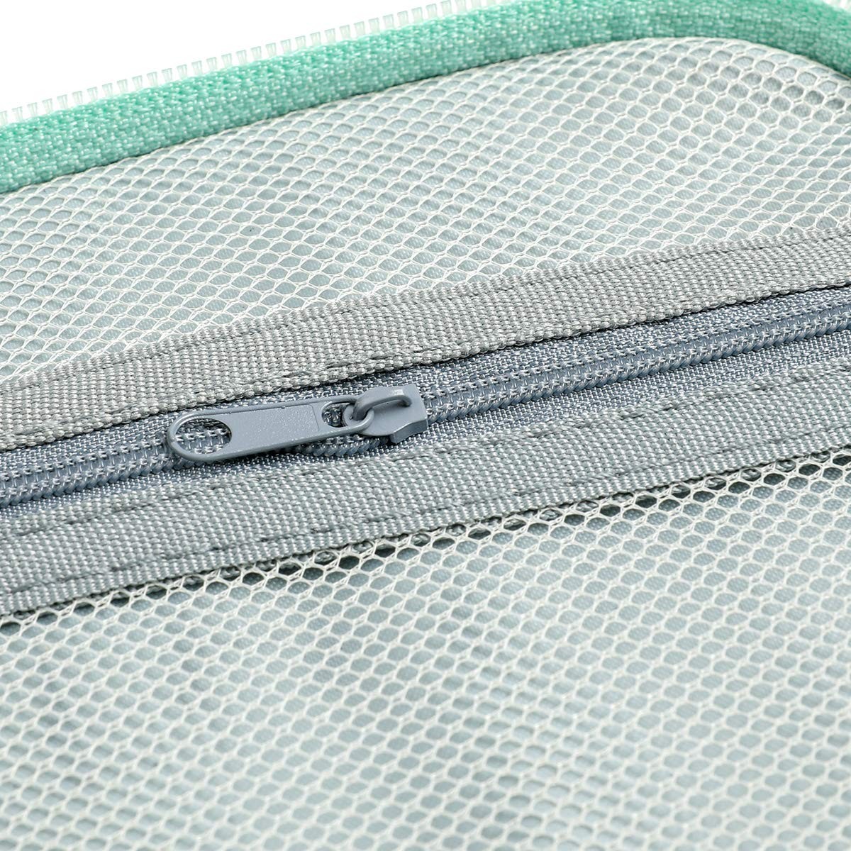 DIY Crochet Needle Case Empty, Zipper Storage Organizer Bag with Web Pockets ...