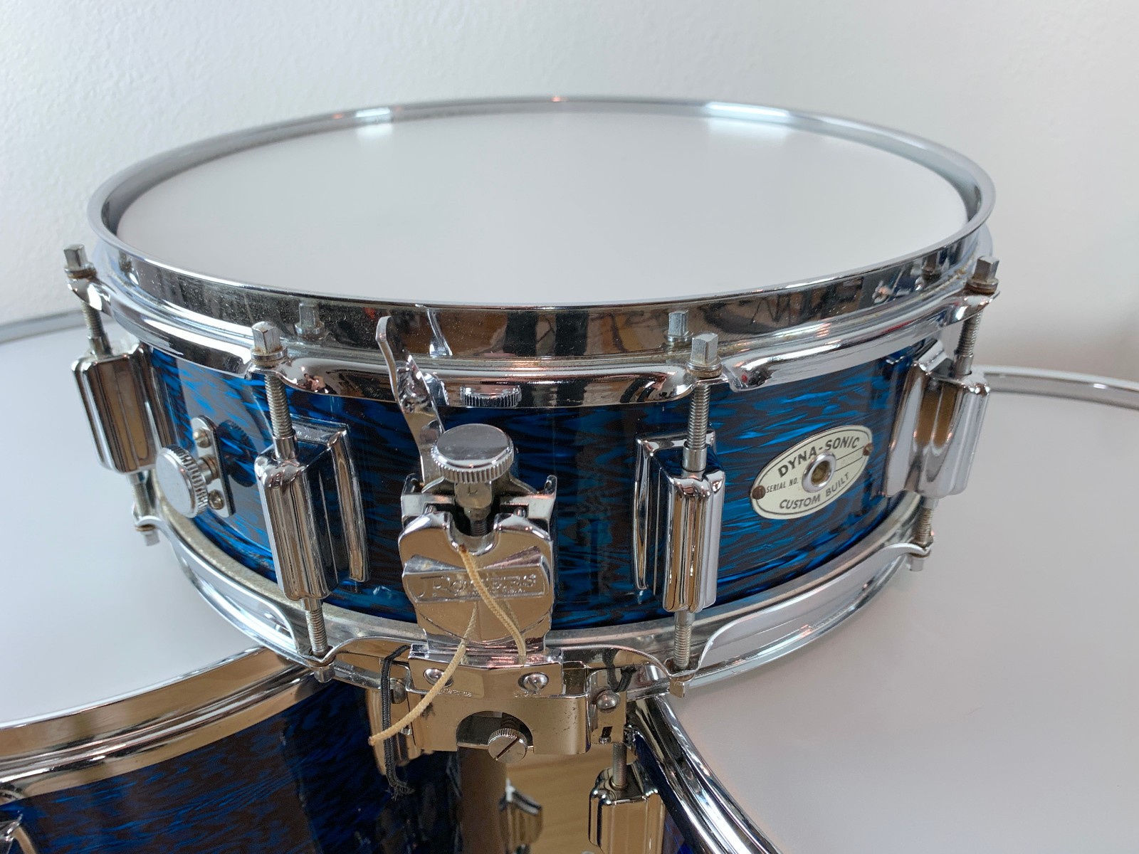 ROGERS Cleveland Buddy Rich Holiday Drum Set Blue Onyx Wood Dyna Canister Throne