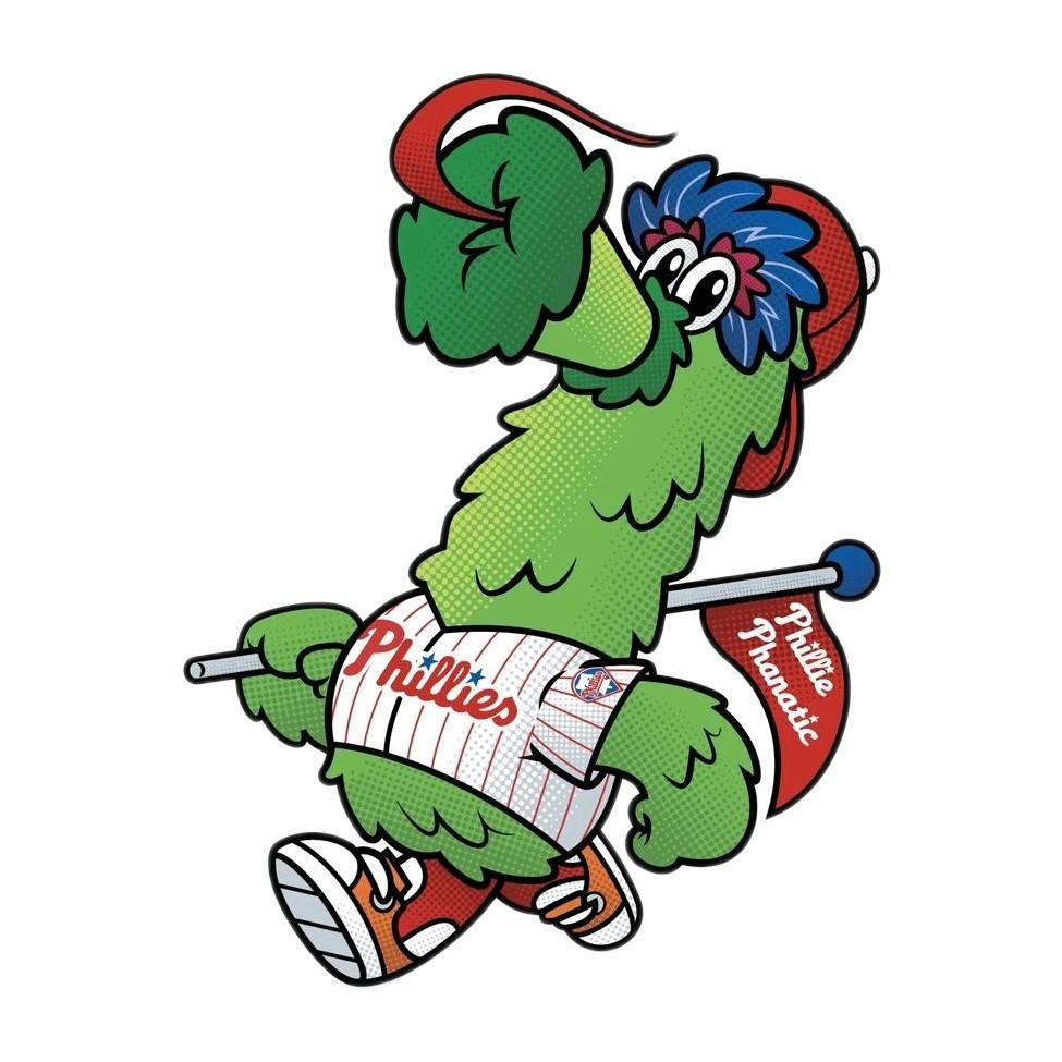 Philadelphia Phillies Sticker Phanatic MLB Baseball  Die Cut Laminated