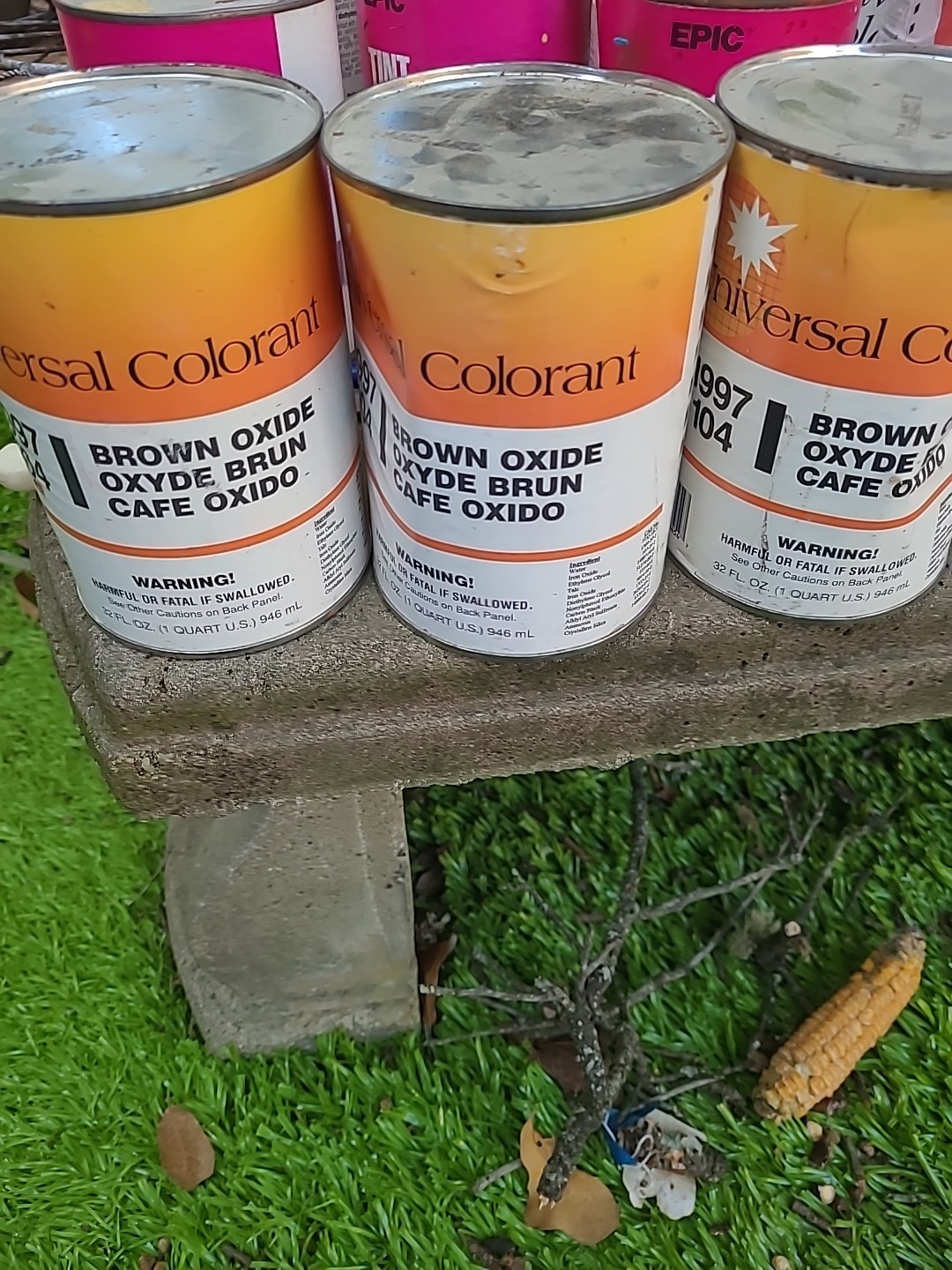 Universal Colorant Brown Oxide 1997 104 Brown Oxide Mixing Tint Paint X3 Can 1 Q