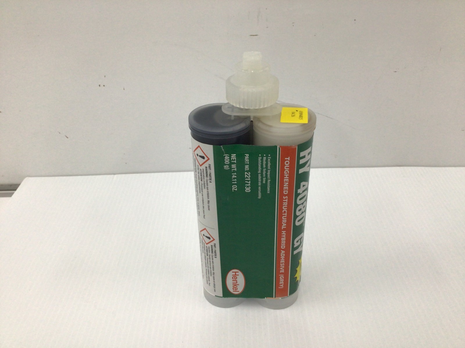 Loctite 2217130 Epoxy Adhesive, Hy 4060 Series, Gray, Dual-Cartridge, 1:01 Mix