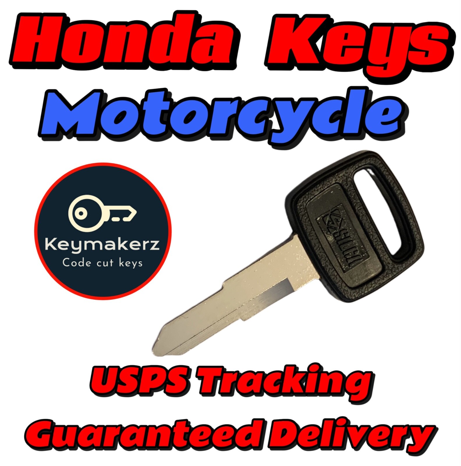 Honda Motorcycle Keys Cut To Your Key code A00-A99 B00-B99