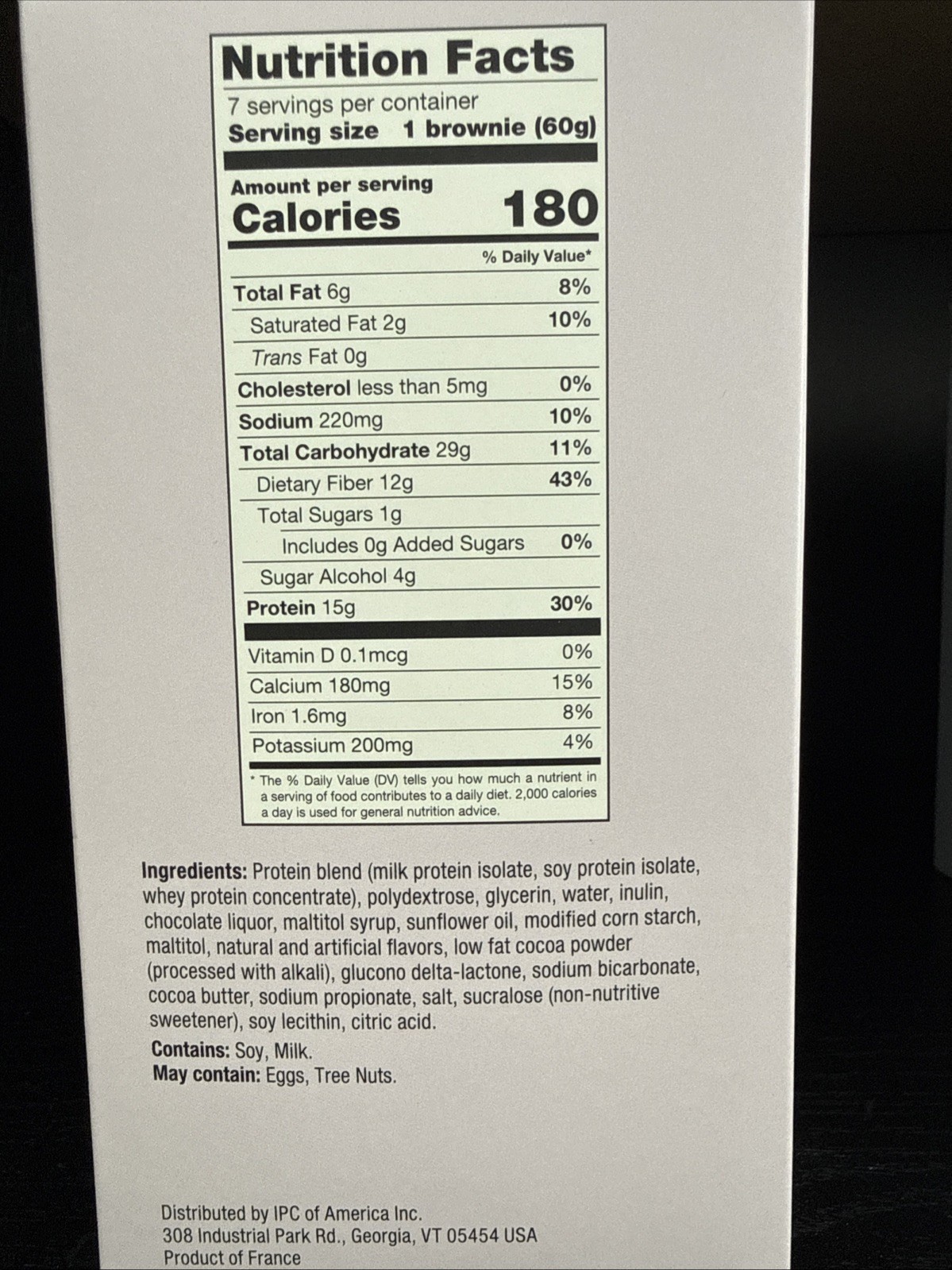 Ideal Protein Double Chocolate Brownies - 7 Packets - EXP 11/30/26 FREE SHIPPING