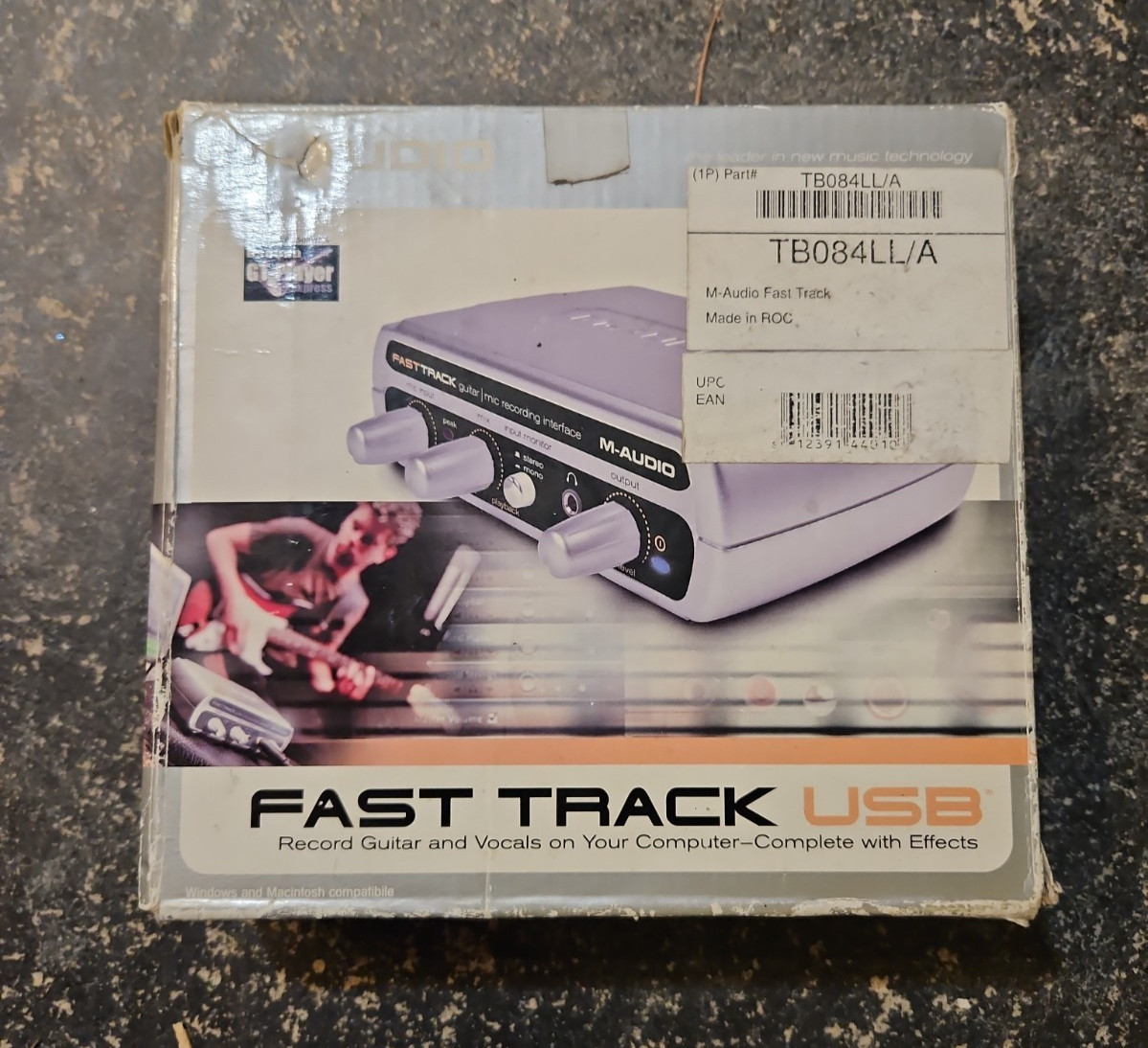 M-Audio Fast Track Guitar Instruments Mic Recording USB Digital Interface w/Box
