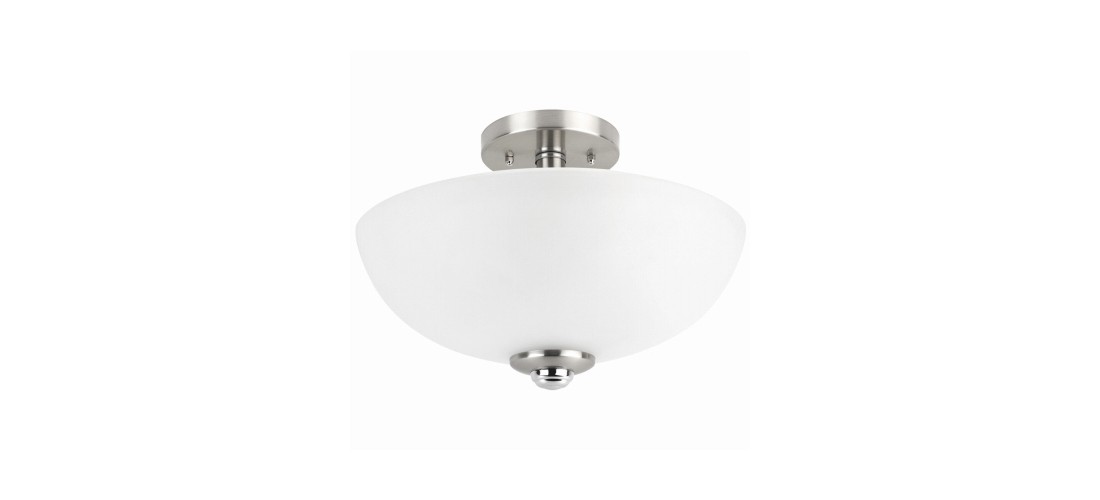 Ceiling Light Hudson 8.25" H X 13" W X 13" L Brushed Nickel Brushed Nickel