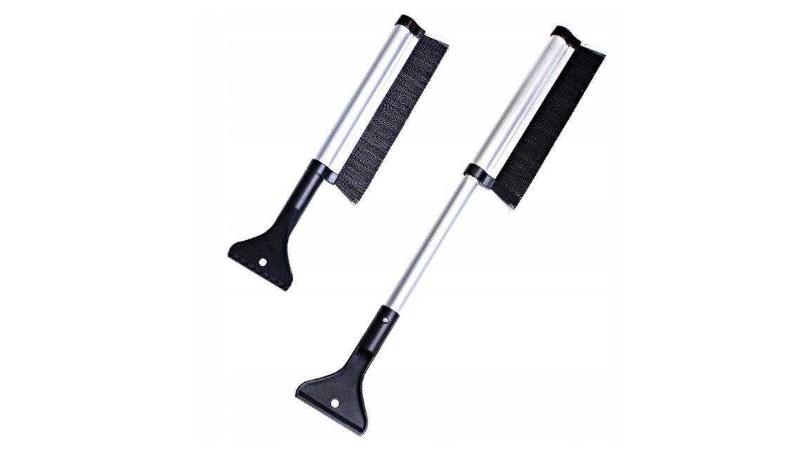 Telescopic Scraper Snow Ice Brush for Car Van Windows 2 in 1 Telescopic Cleaner