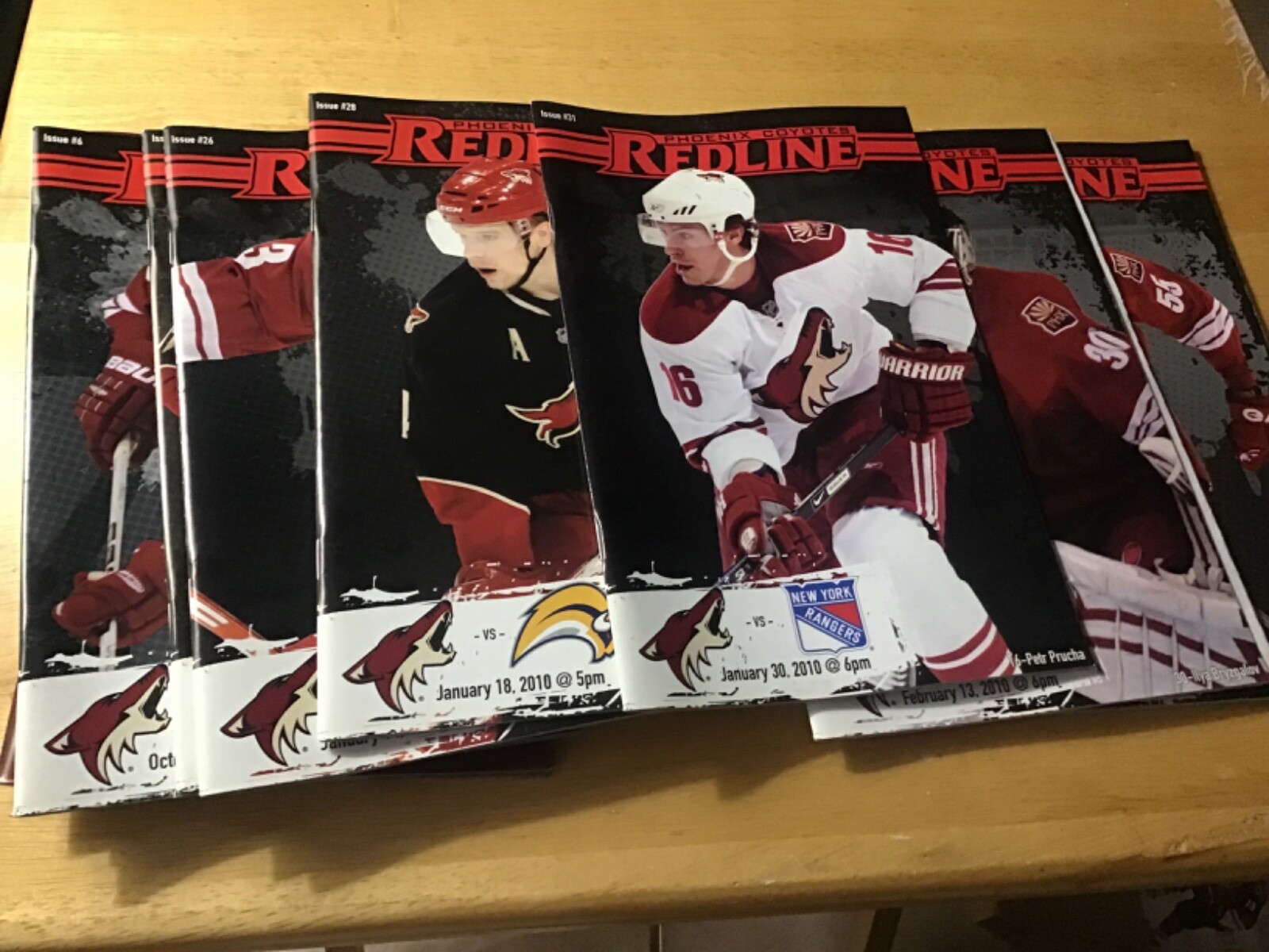 Phoenix Coyotes Redline Program many years & games Discount on shipping multiple