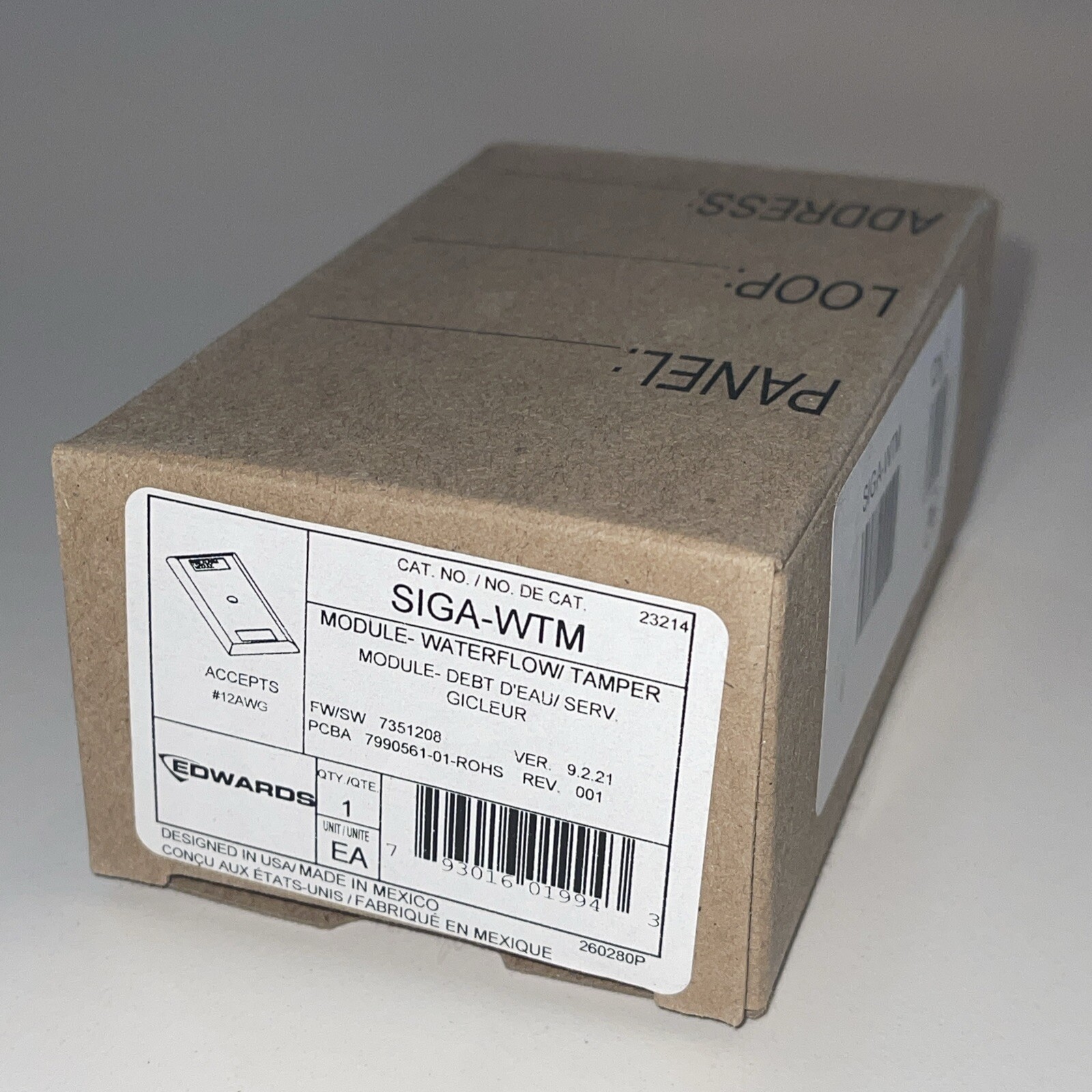Edward’s Siga-WTM - Combination Water flow-Tamper Module 23214