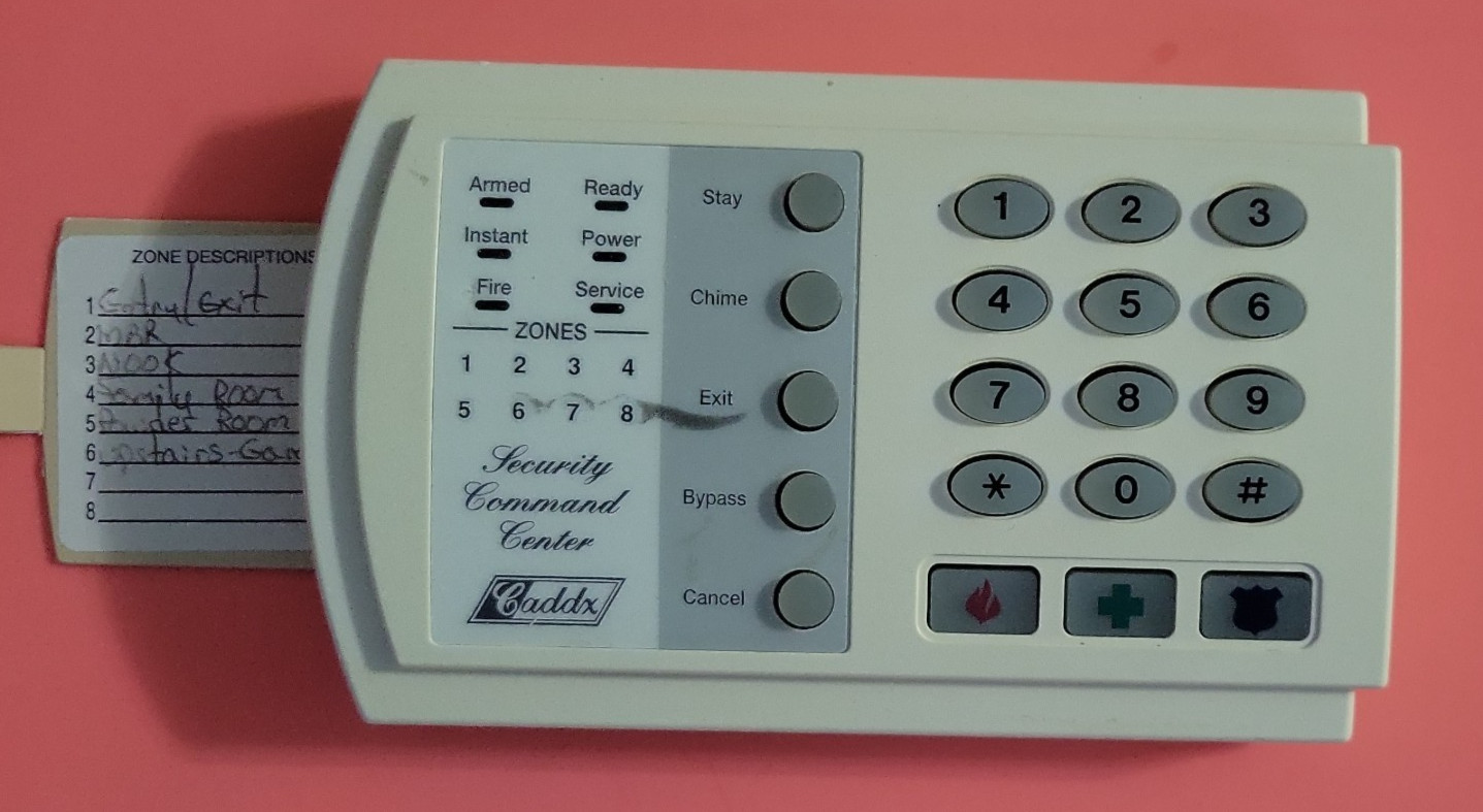 Caddx/Interlogix NX-124a LED Keypad