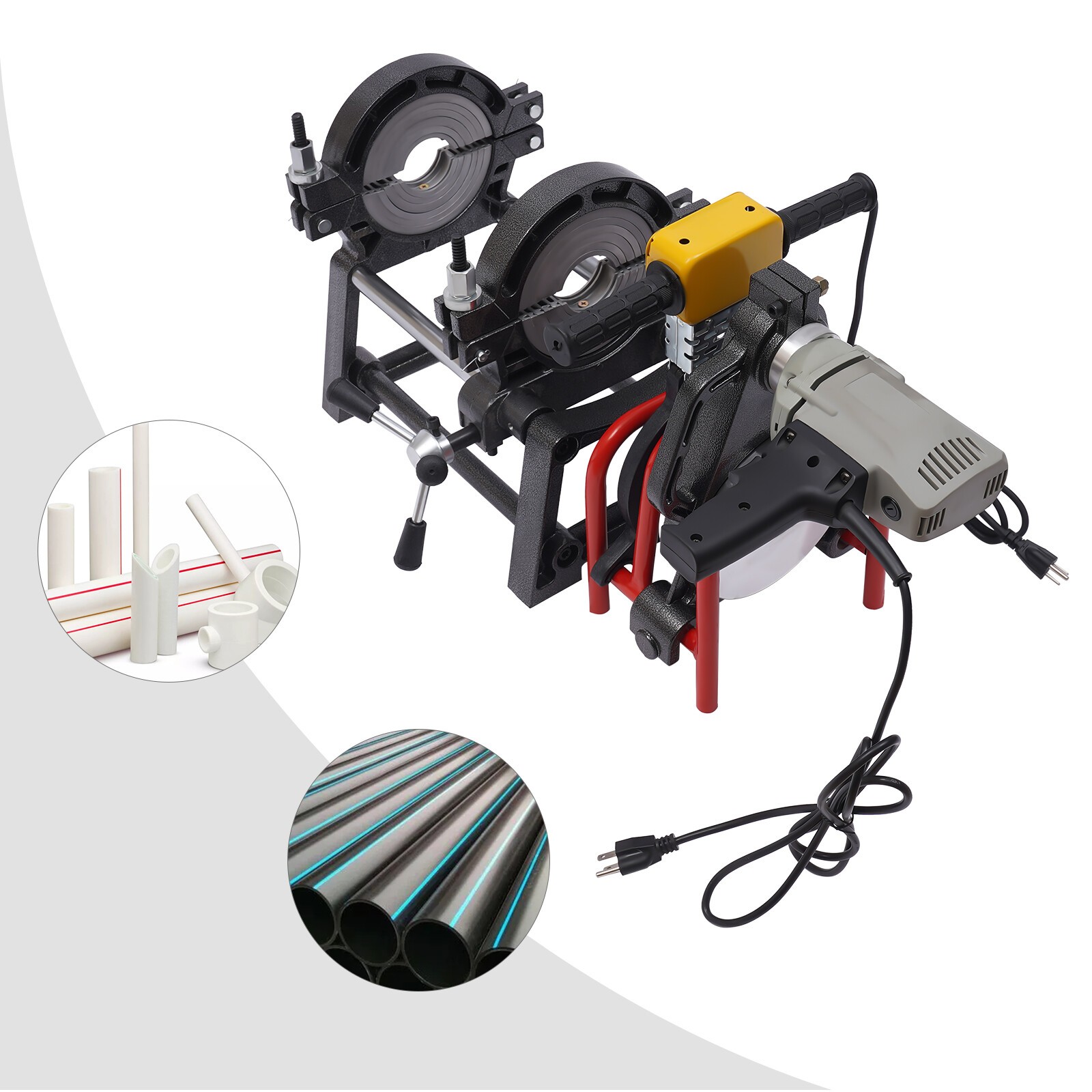 Pipe Fusion Welder 2 Clamps HDPE Butt Pipe Fusion Welder PE Pipe Welding Machine