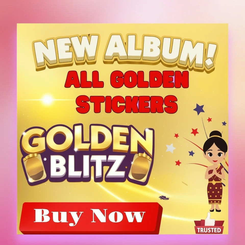 MONOPOLY GOLD STICKERS GO 1⭐ - 6 ⭐ ALL SET AVAILABLE⚡  BEST PRICE