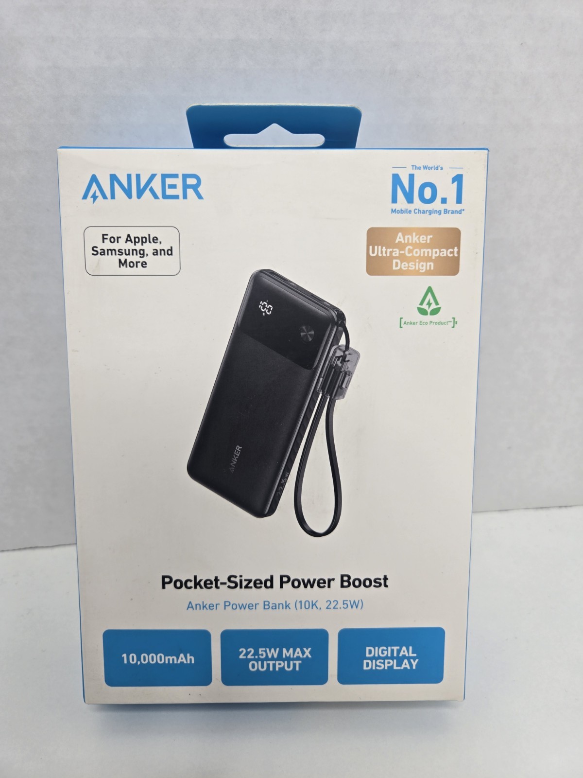 Anker Pocket Sized Power Boost Portable Charger Fast Power Bank  10,000 mAh