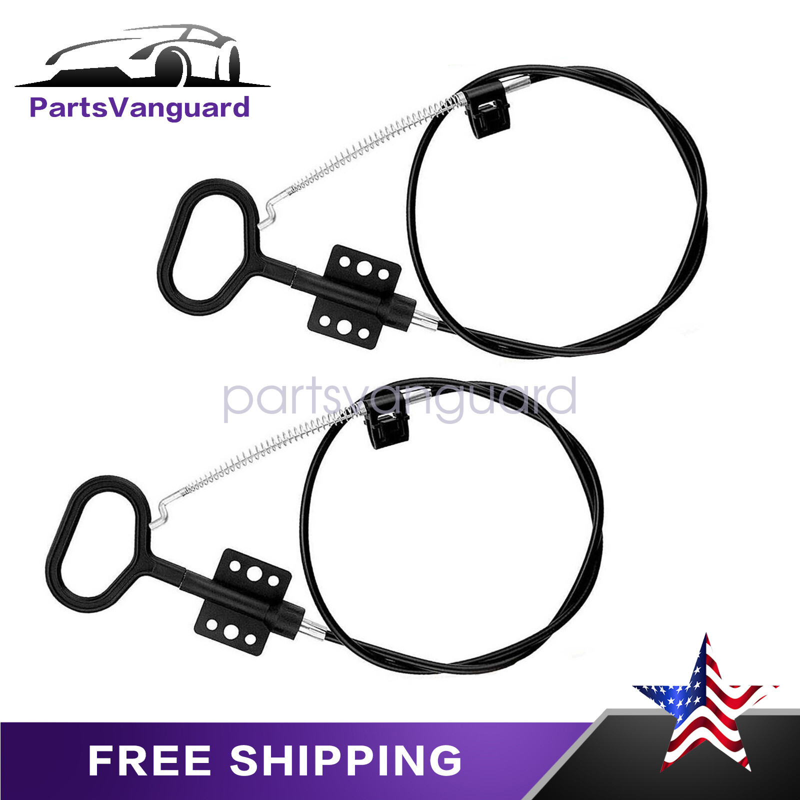 Sofa Recliner Cables Recliner Release Pull Cables D-Ring Handle Replacement 2set