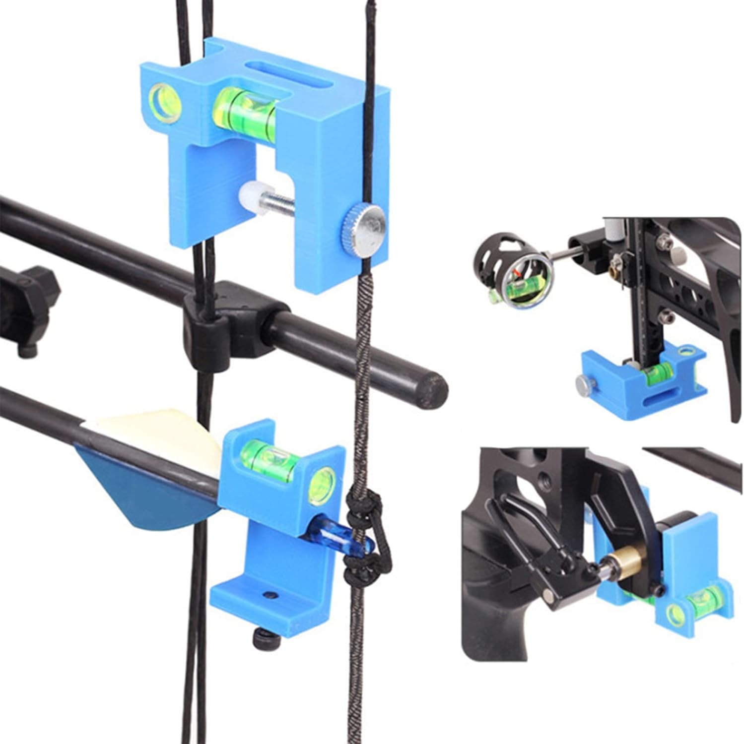 SOPOGER Archery Level Multifunctional Bow Tuning Tools for Rest Blue