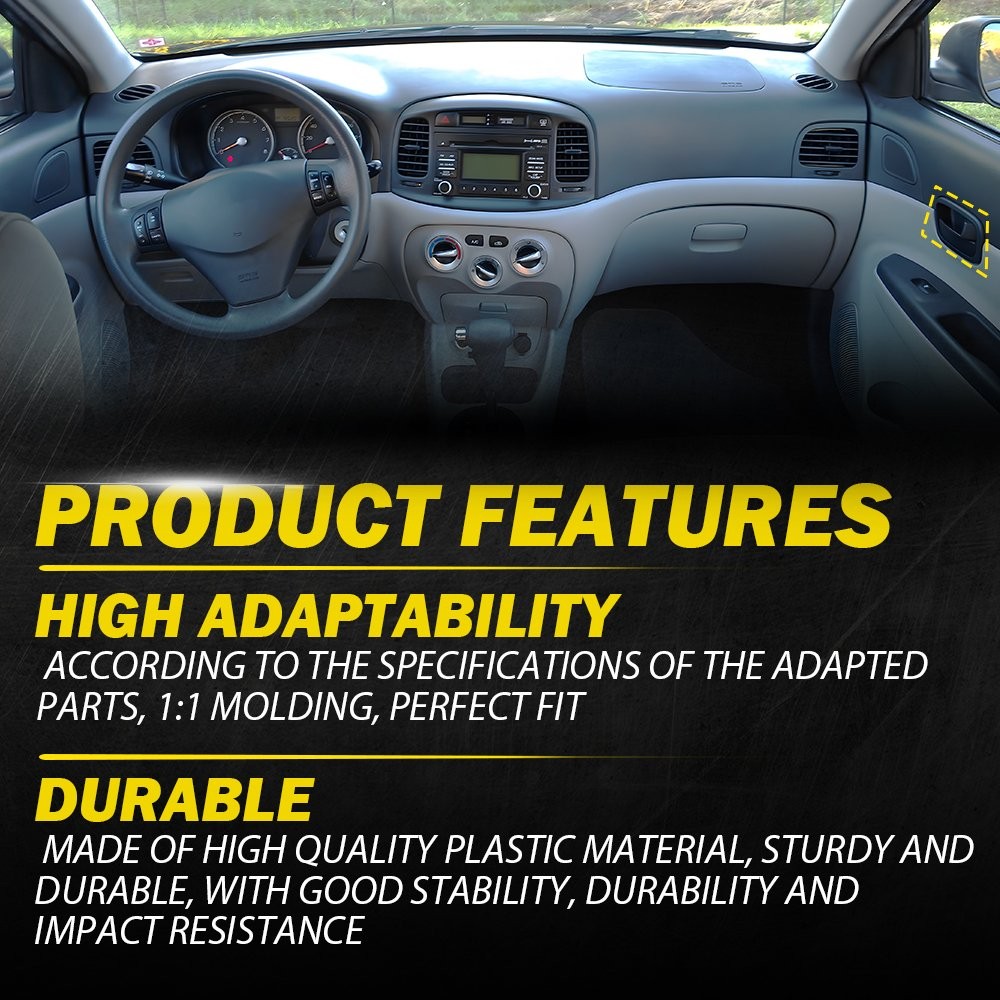 Interior Inside Door Handle Black Front Left&Right Side fit Hyundai Elantra EXD