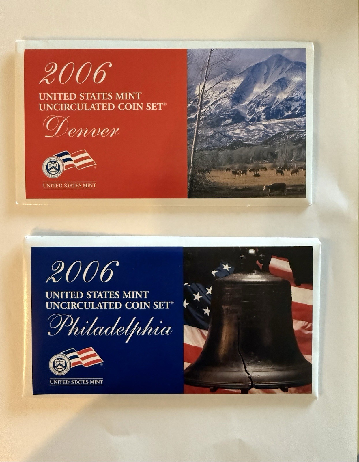 United States Mint 2006 Uncirculated Set Denver & Philadelphia w/ Certificate