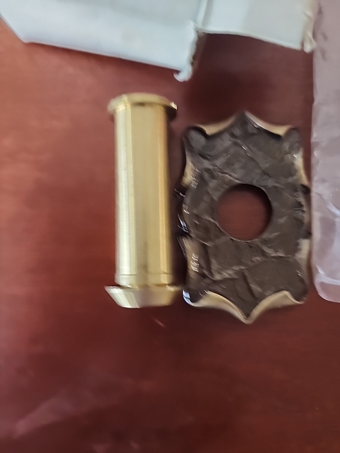 Vintage Door Viewer And Plate Brass