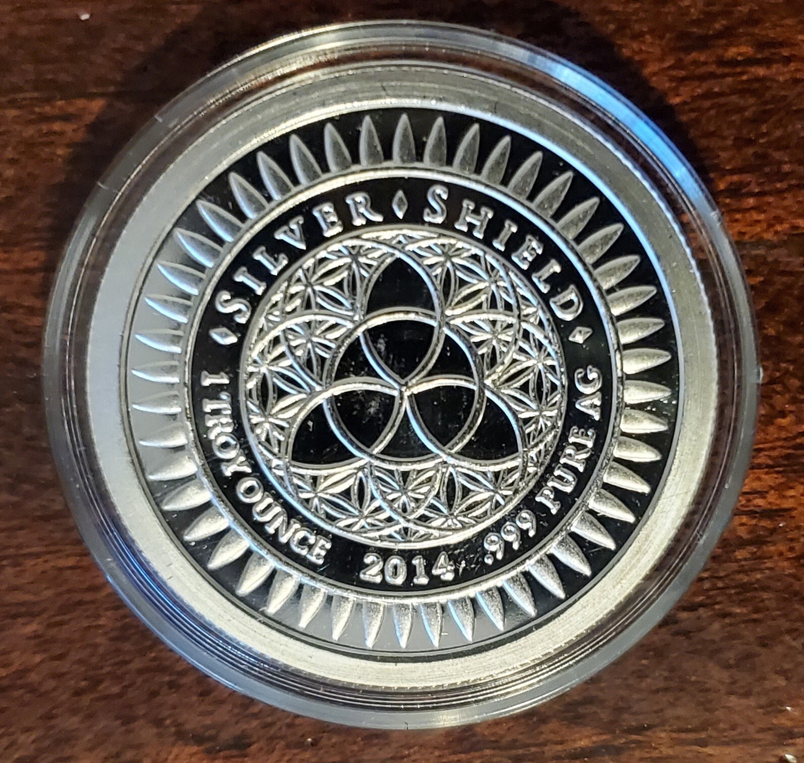 2014 Silver Shield Standing Freedom Proof Round