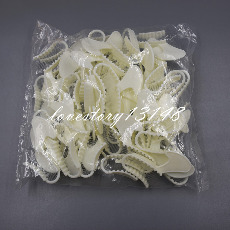 50 Pcs Dental Bite Registration Disposable Impression Triple Trays Sideless