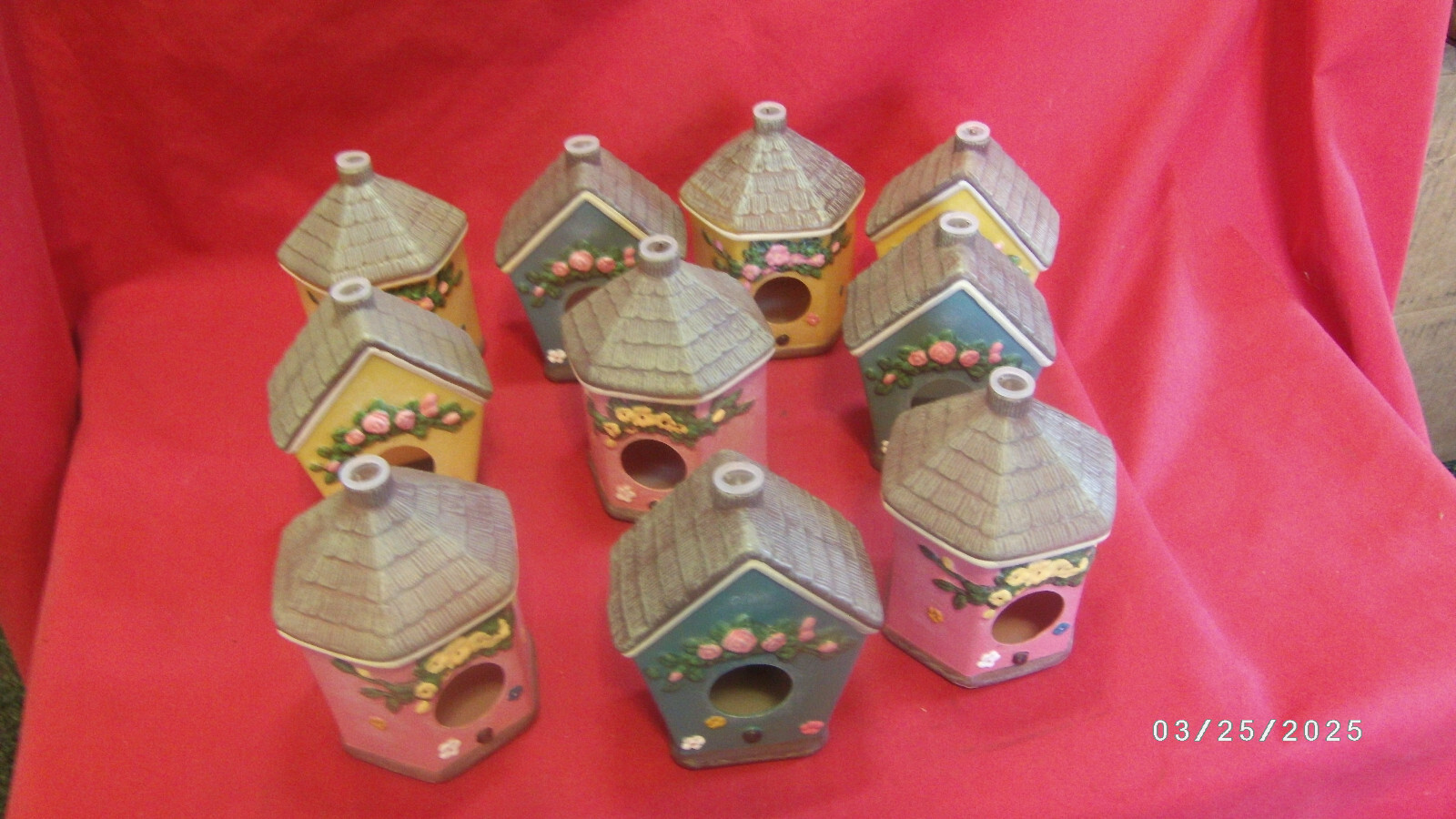 Bird House Party Patio Garden Lights Indoor Outdoor Camping RV Blow Mold