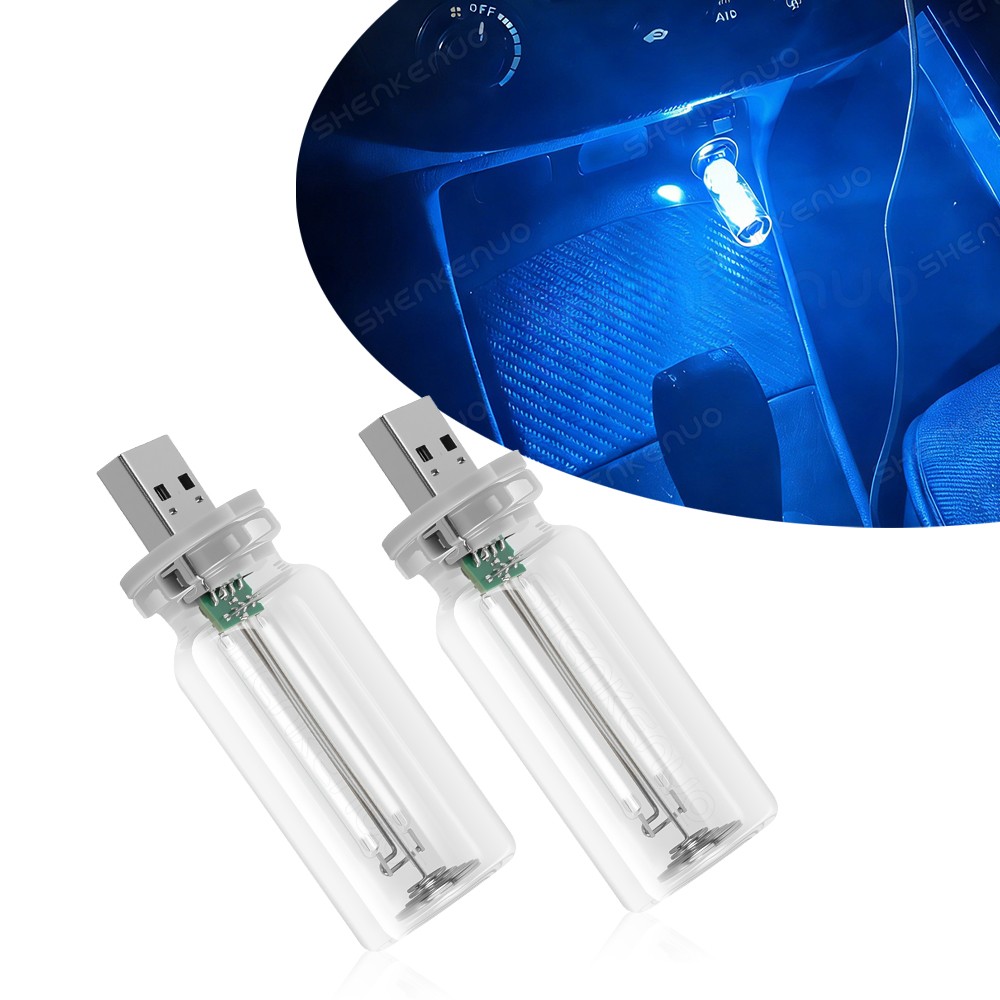 2-Pack Touch Control Car USB LED Light Atmosphere Night Light Dimmable