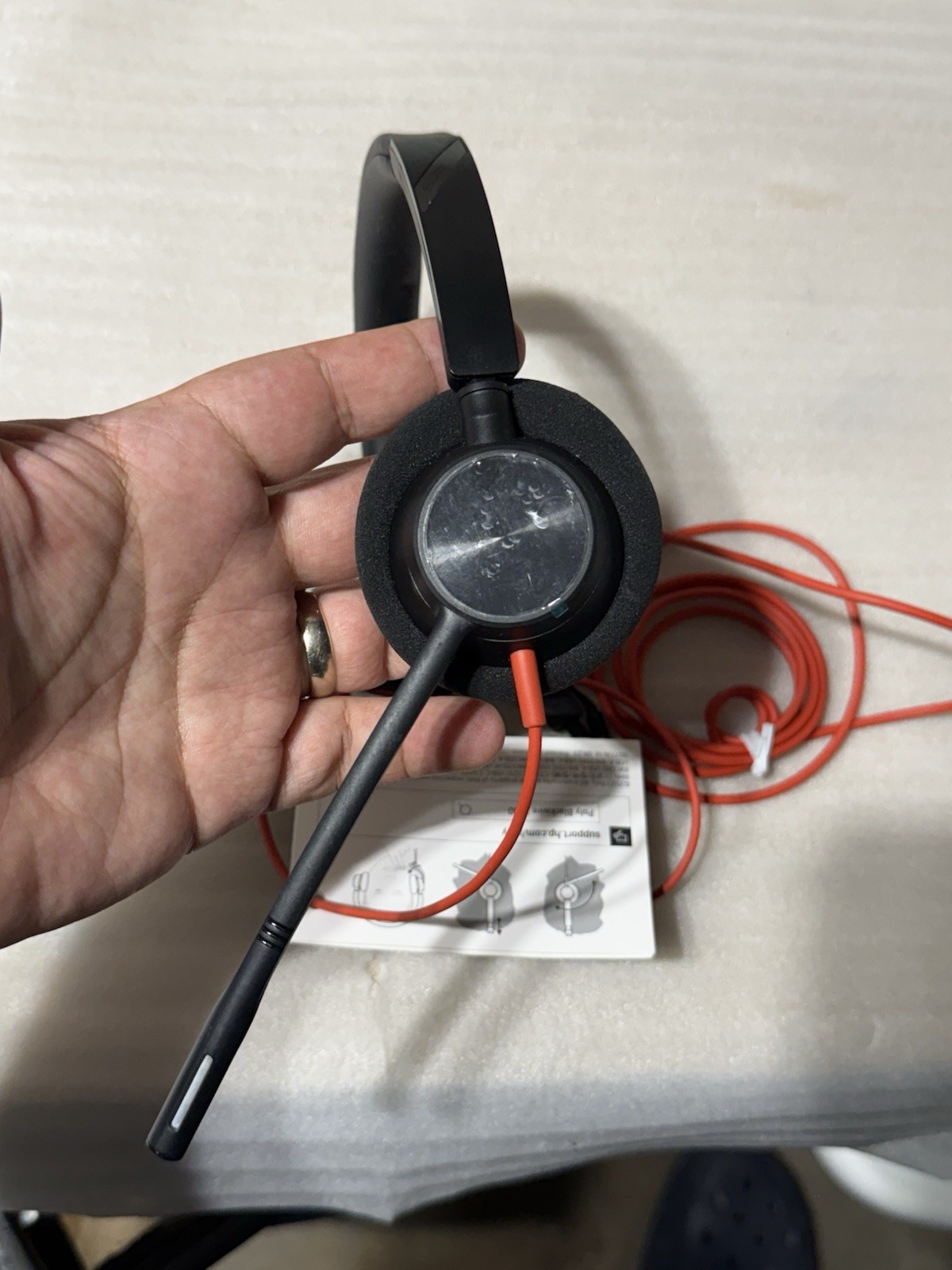 Poly | Blackwire 3310-M USB-C/A MONO Headset | BW3310 Plantronics