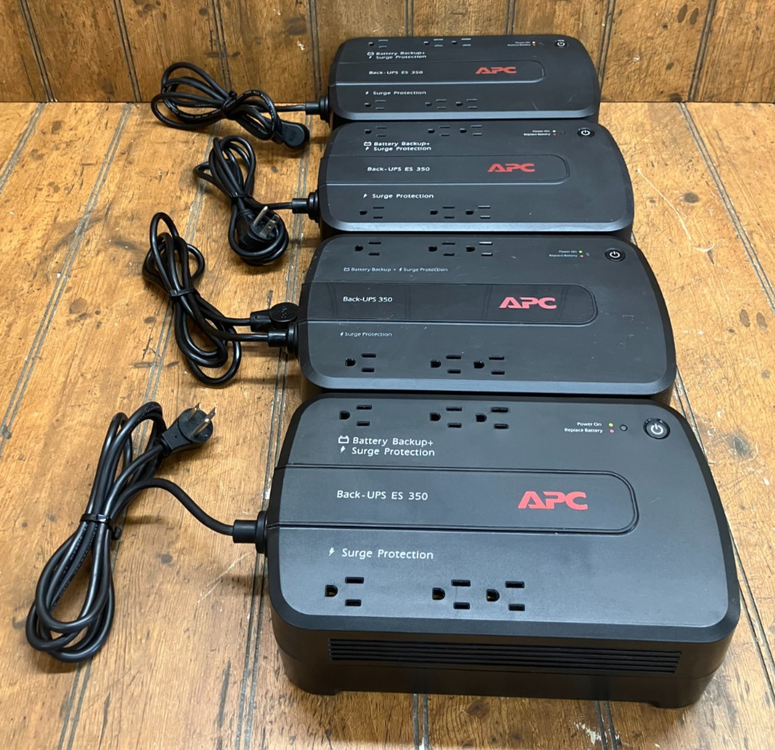 Lot of (4) Used APC Back-UPS ES 350 BE350G Power Supplies - NO BATTERIES #2