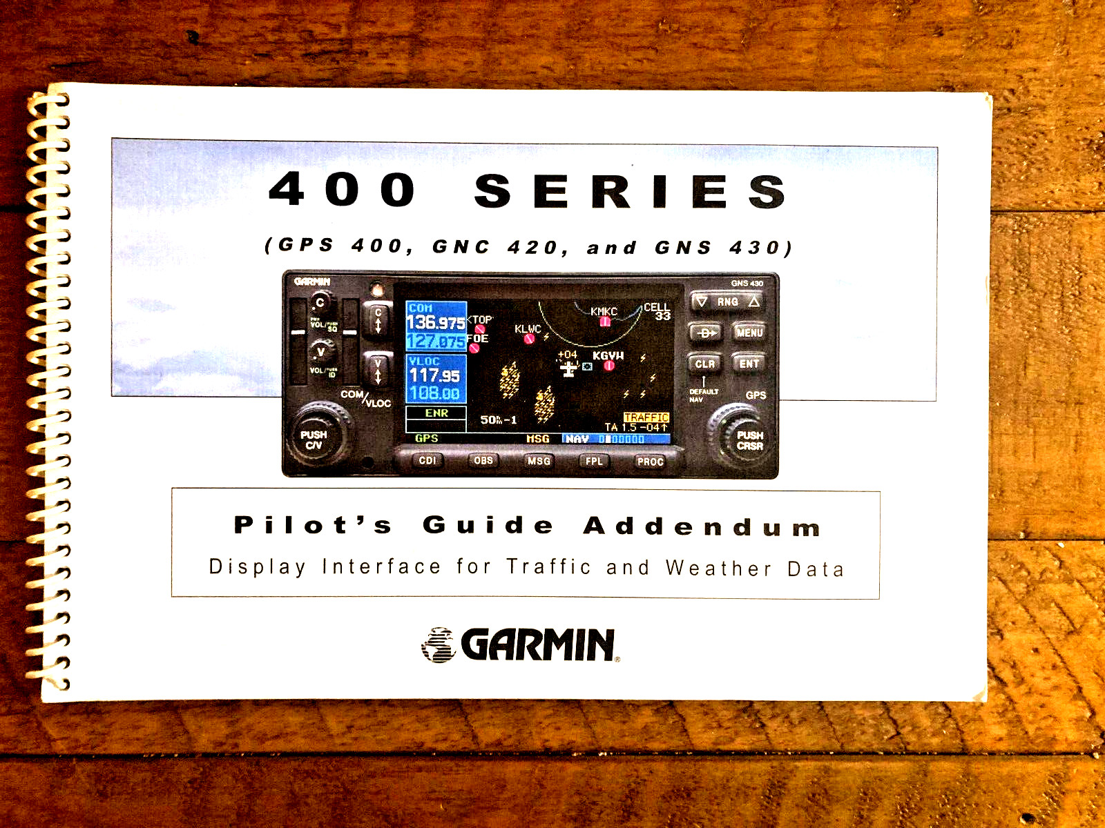 Garmin GPS 400, GNC 420 & GNS 430 Traffic/Weather Pilot's Guide Addendum