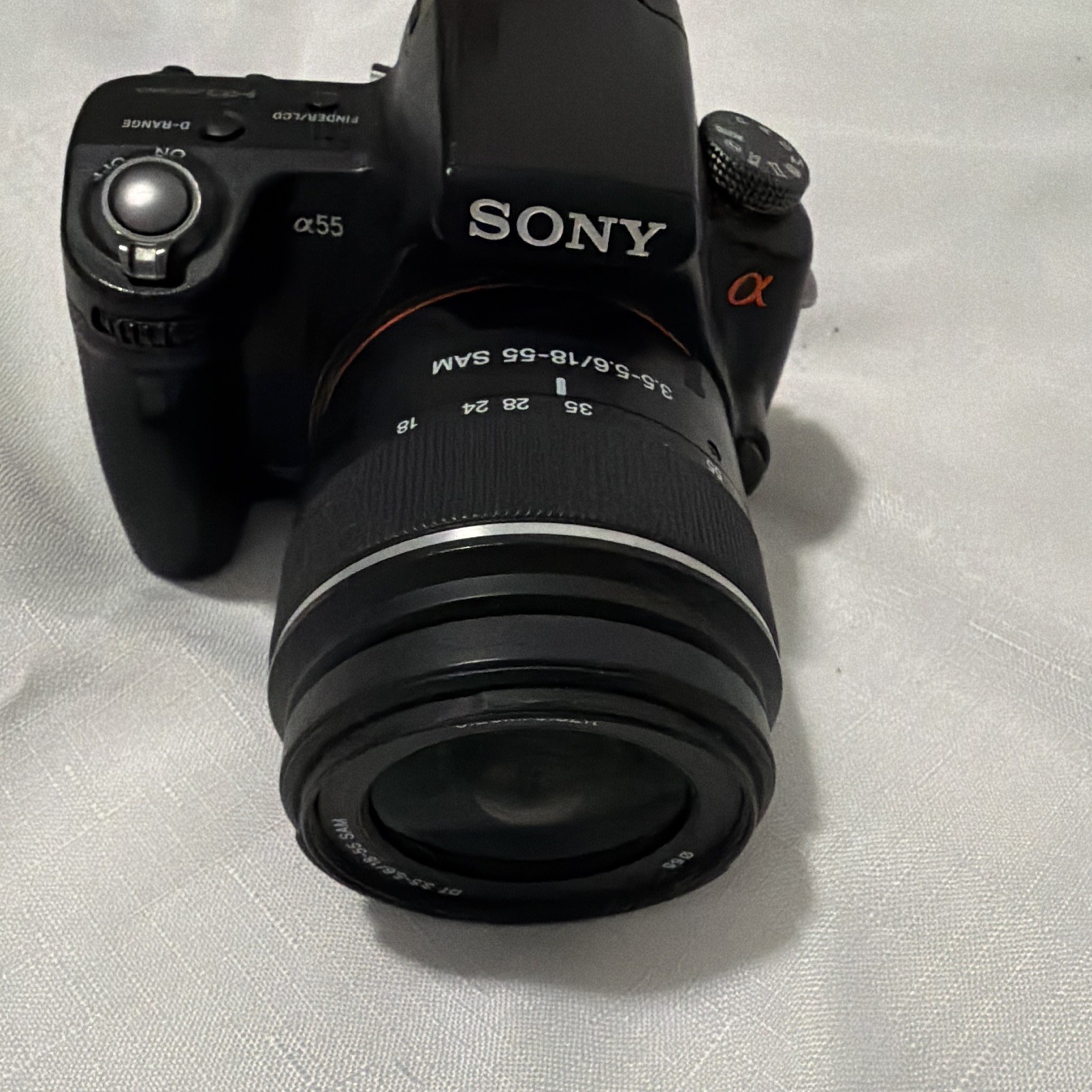 Sony Alpha SLT-A55V Digital SLR Camera 16.2MP Black w/ 18-55mm f/3.5-5.6 lens
