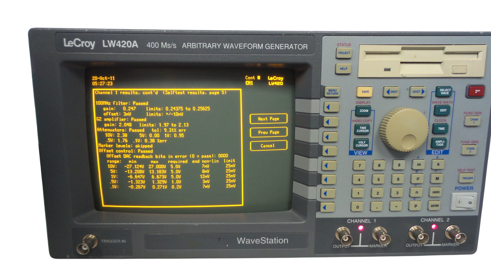 LECROY LW420A 400 Ms/s ARBITRARY WAVEFORM GENERATOR - Free Shipping