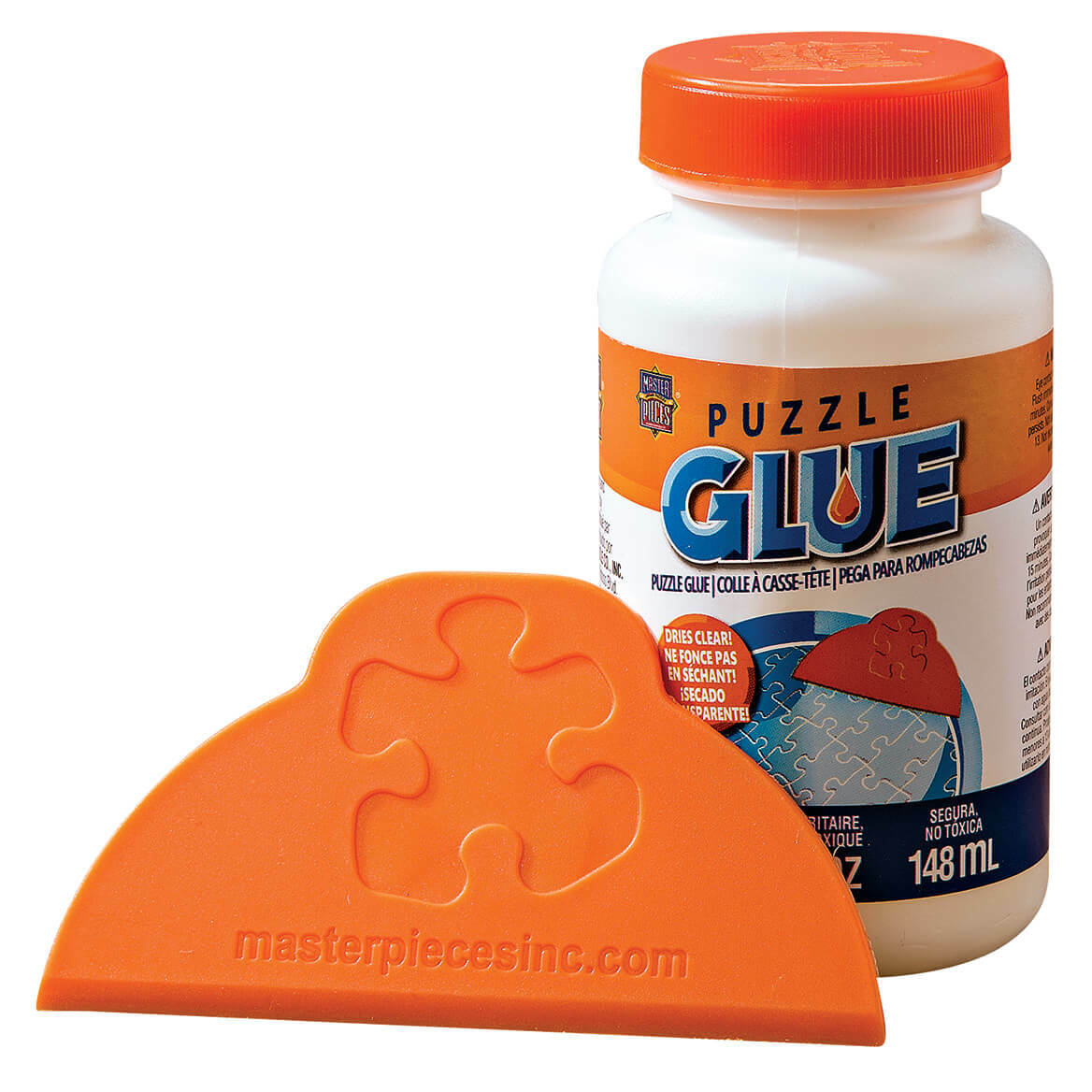 Puzzle Glue - 5oz Bottle & Wide Plastic Spreader * Ships Worldwide & FREE To US