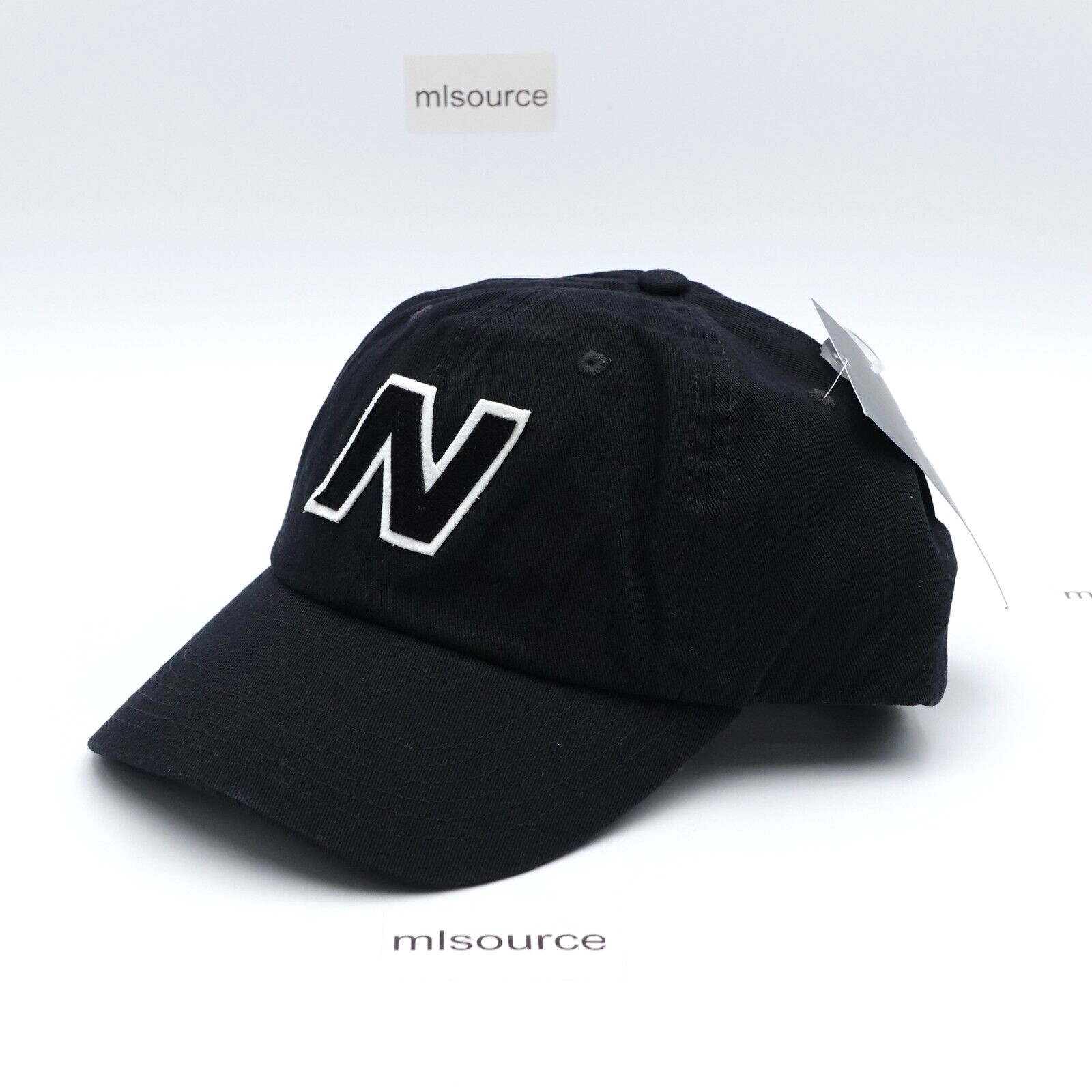 New Balance V990 Block N Curved Brim Snapback Hat Cap LAH21214 Black