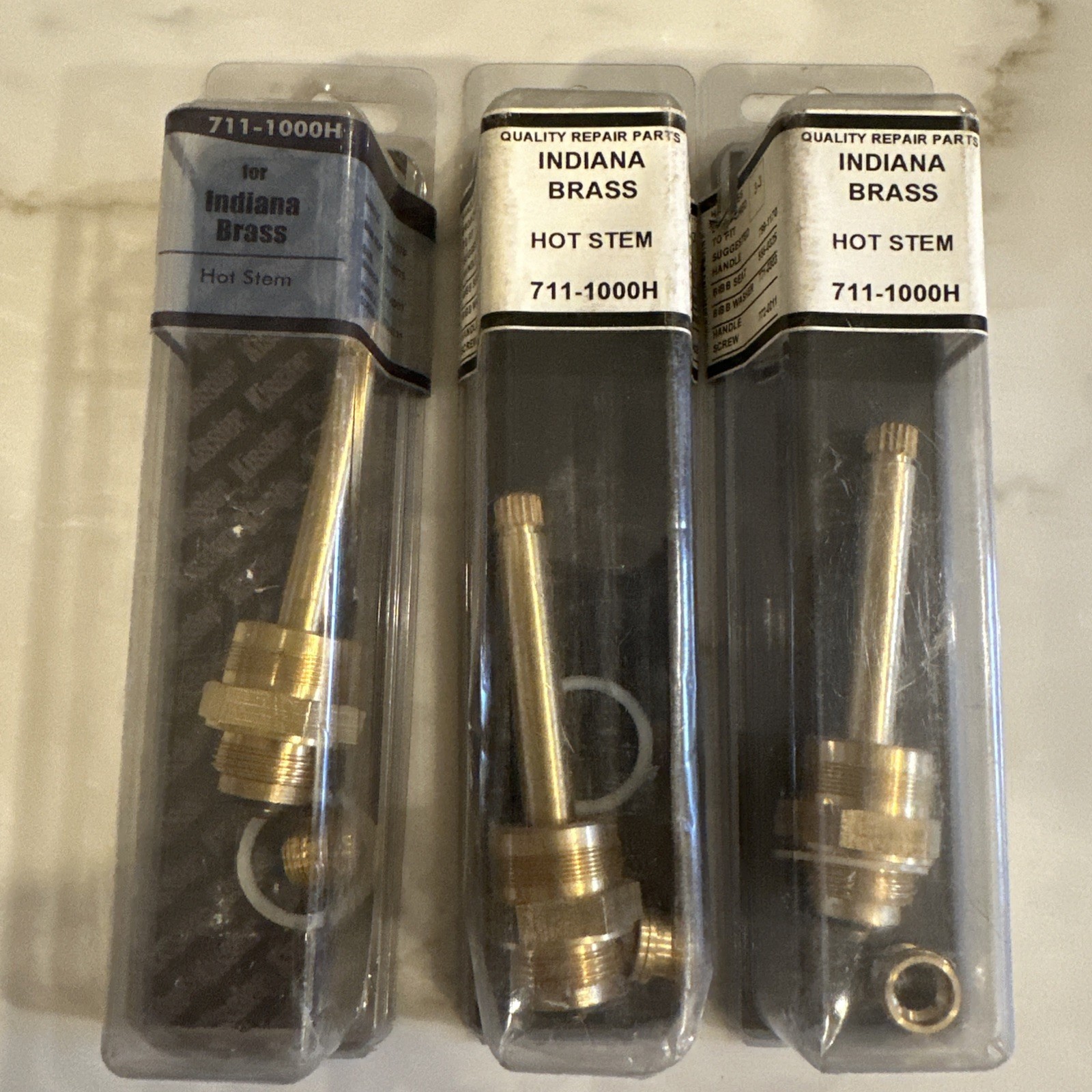 (Lot Of 3)Kissler 711-1000H Faucet Stem, Hot, Right-Hand