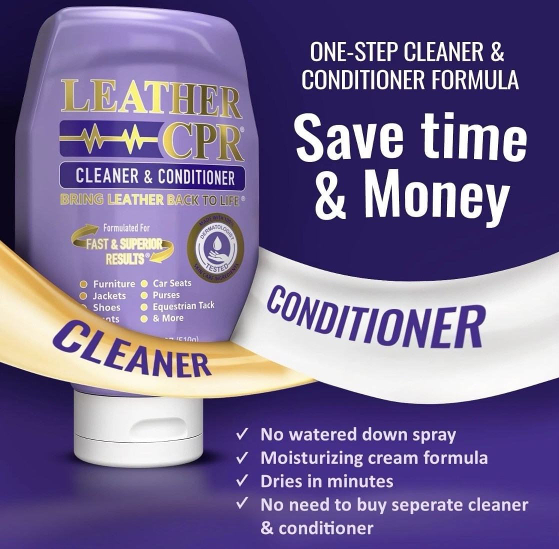 Leather CPR Cleaner & Conditioner (18 oz.) - Best Leather Cleaner