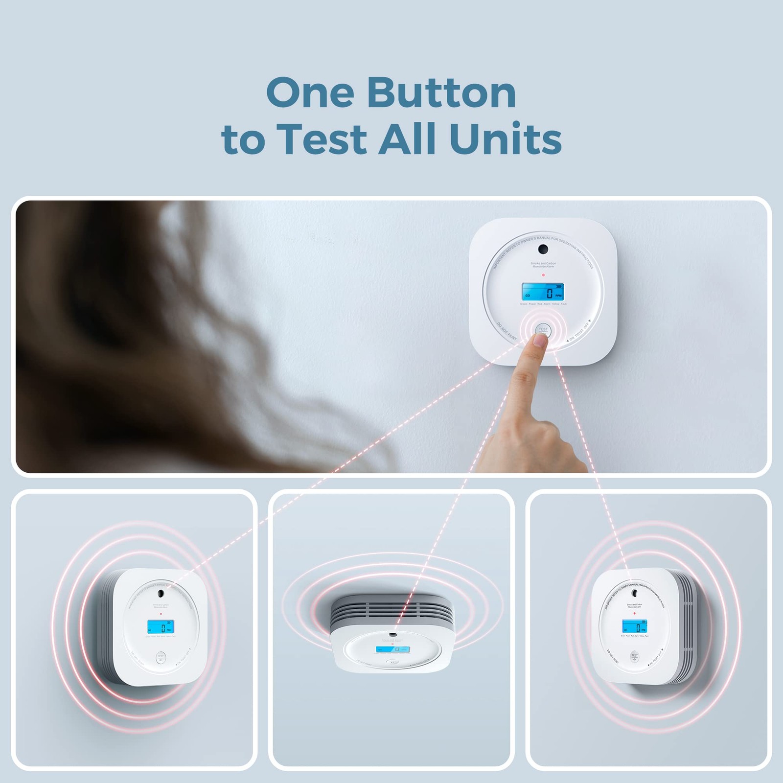 Aegislink Interlinked Smoke Carbon Monoxide Detector Combo Smoke And Co